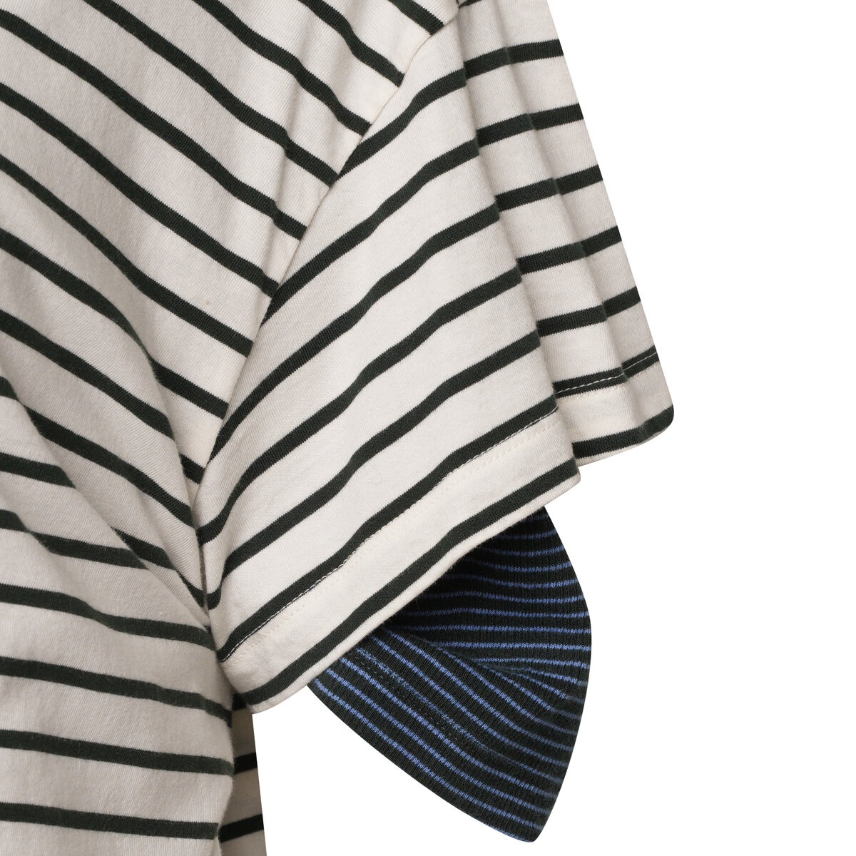Striped Double-Layer T-Shirt in Blue - 3