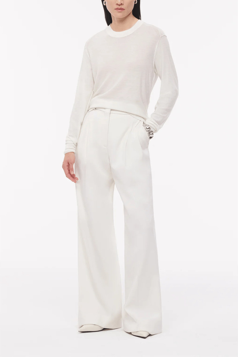 Another Tomorrow Featherweight Crew in Off White outlook