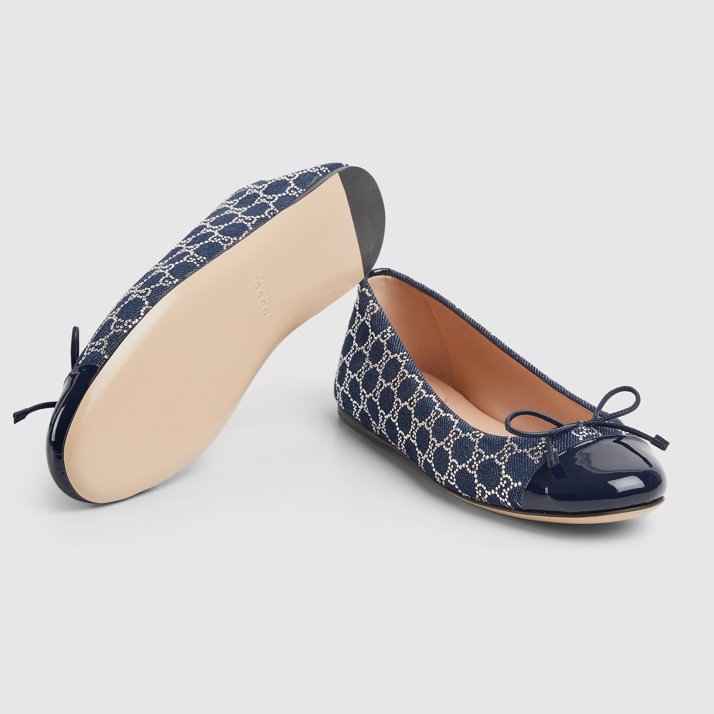 Women's GG crystal ballet flat - 6