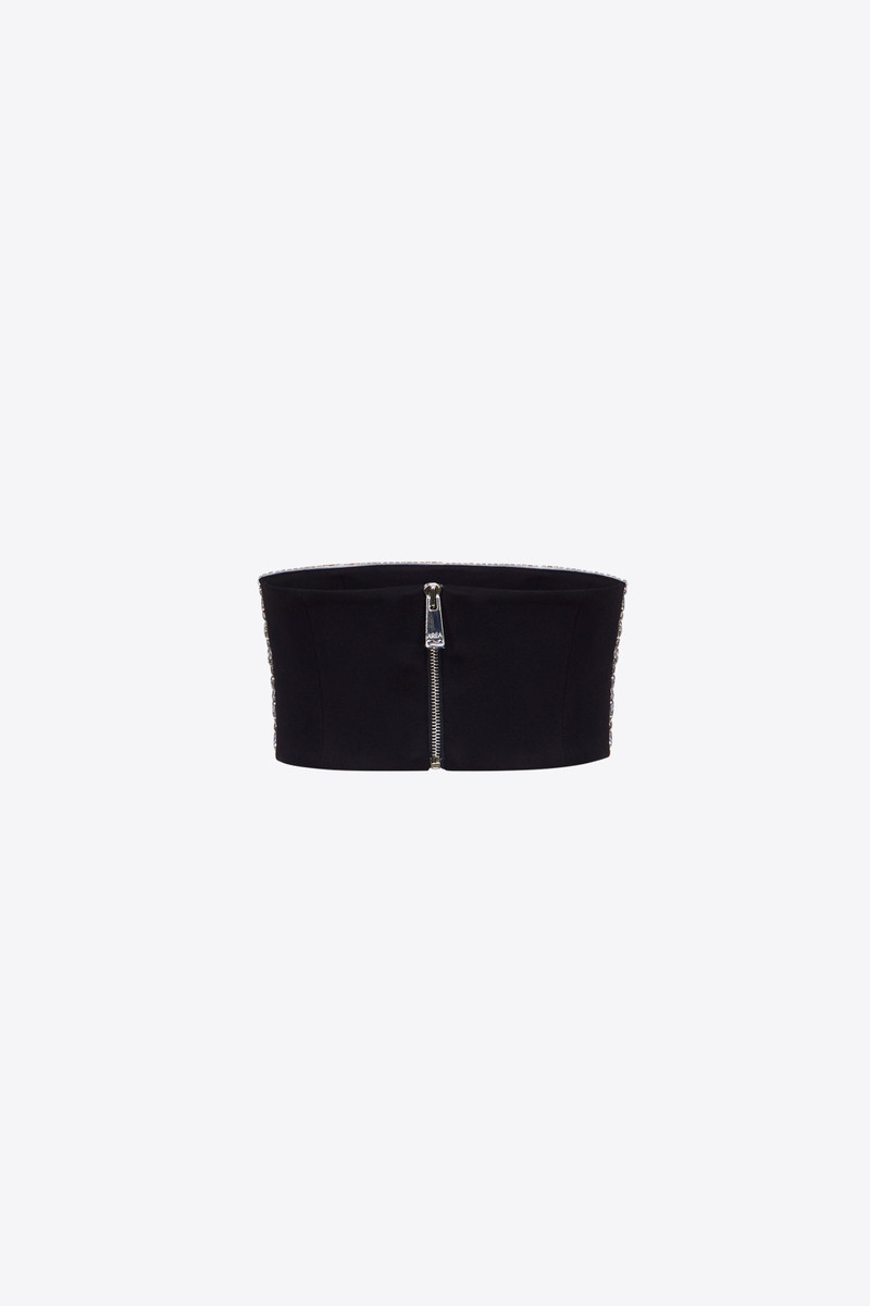 AREA EMBROIDERED CRYSTAL HEART BANDEAU outlook