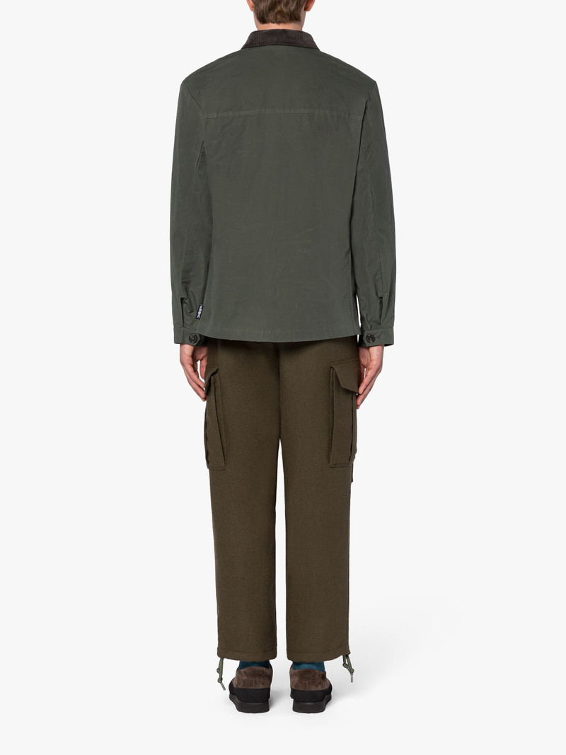DRIZZLE GREEN WAXED COTTON CHORE JACKET 3