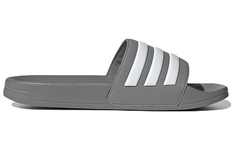 adidas Adilette Shower Slides Cozy Wear-Resistant Unisex Gray Slippers 'Gray White' GY1891 - 2