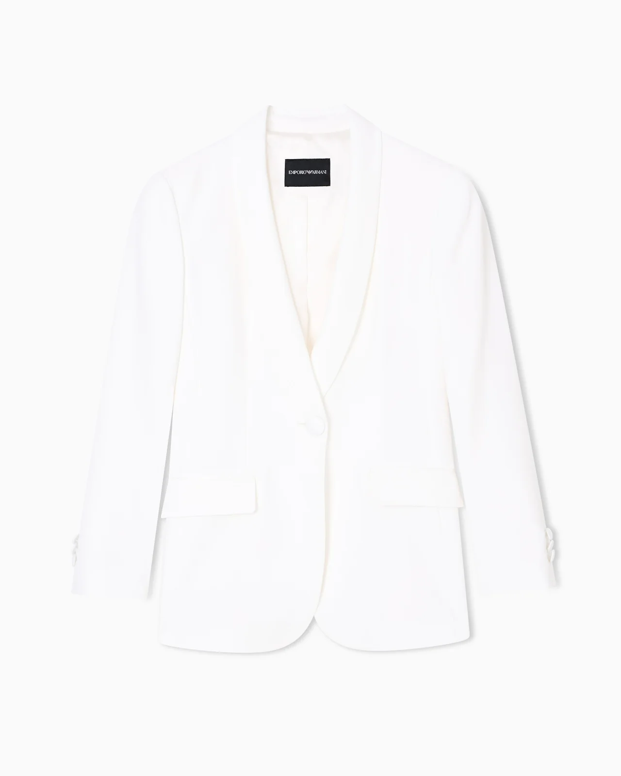Envers-satin, shawl-collar jacket - 1
