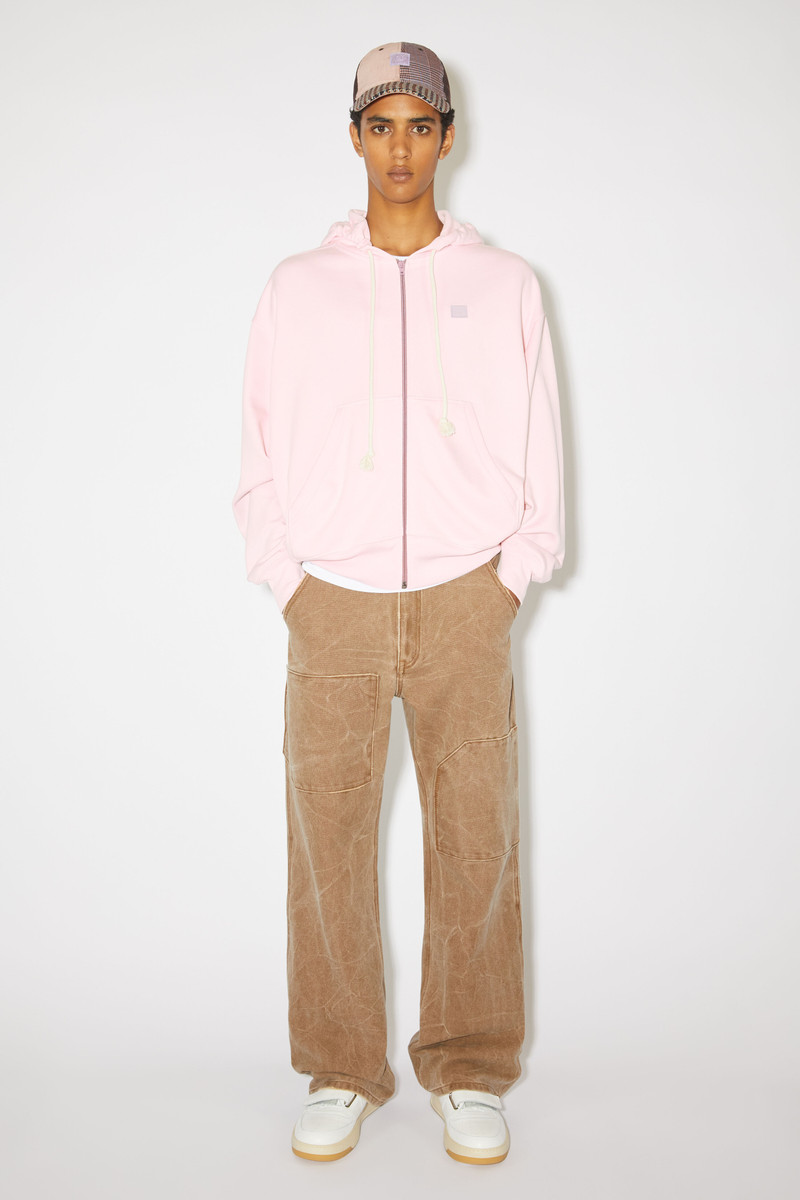 Acne Studios Hooded zip sweater - Light pink outlook