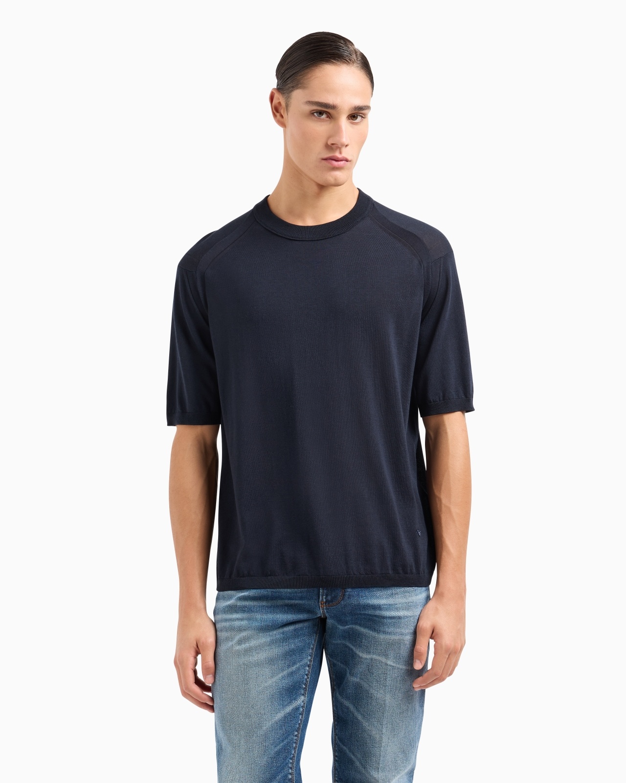 ASV LYOCELL-BLEND PLAIN-KNIT JUMPER - 2