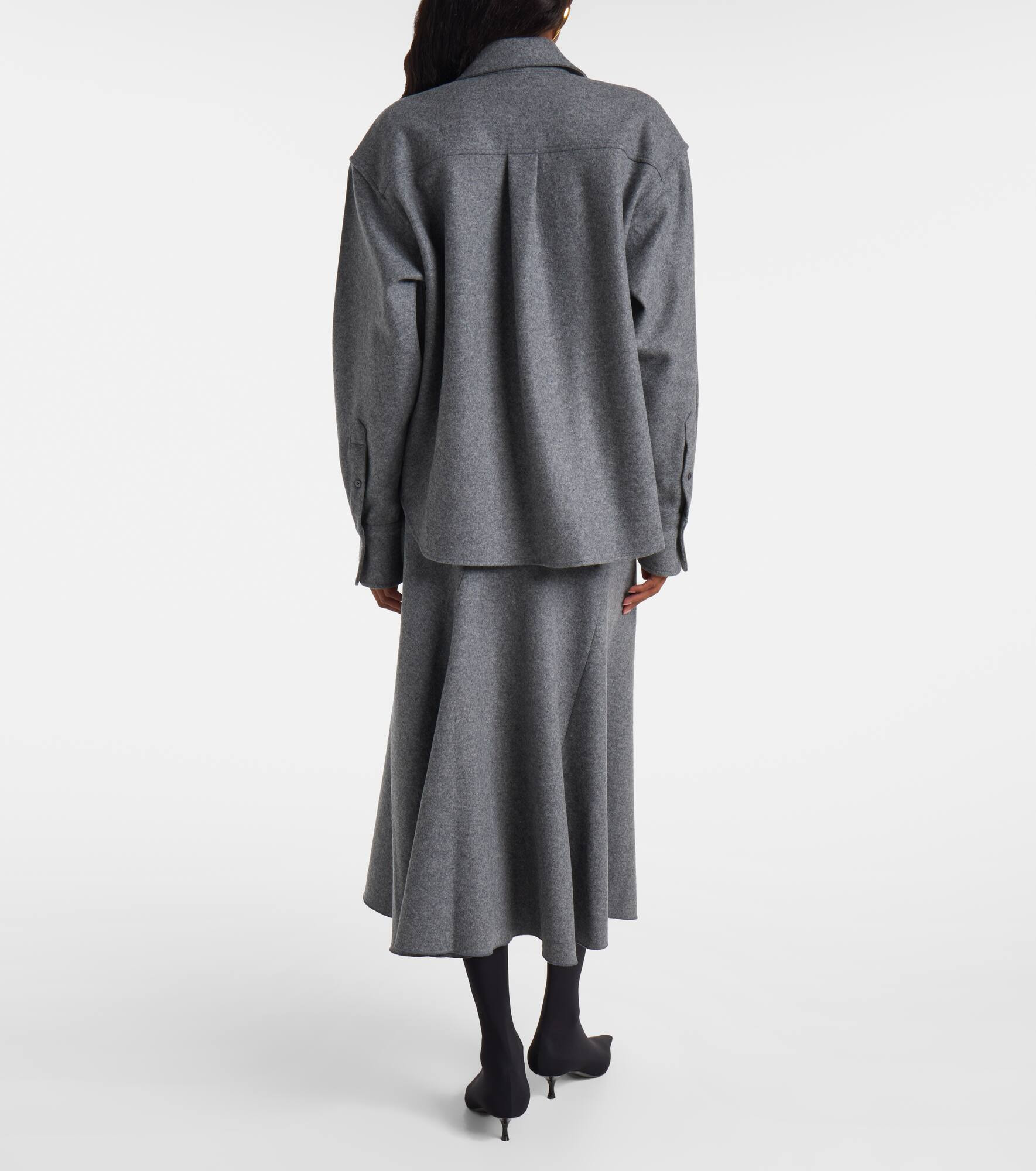 Wool and cashmere shirt - 3