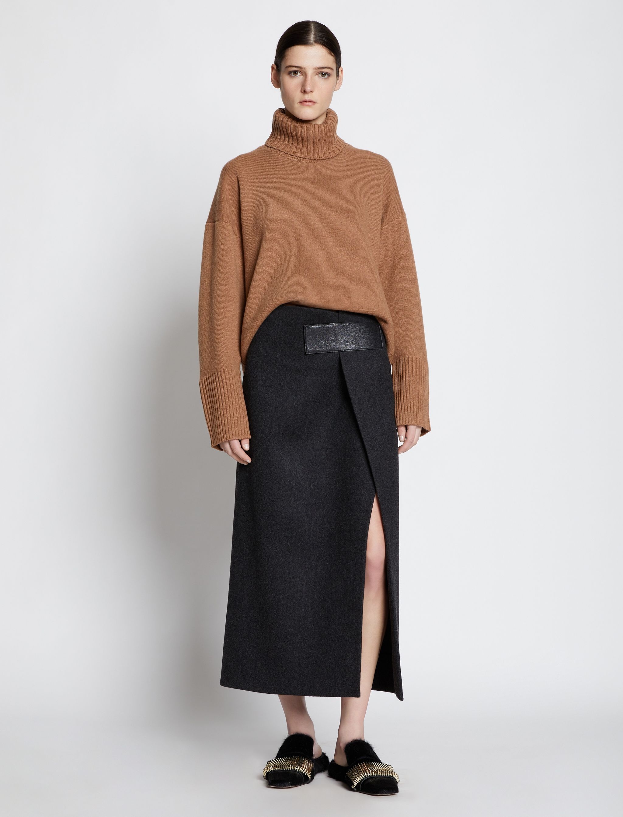 Doubleface Eco Cashmere Oversized Turtleneck Sweater - 3