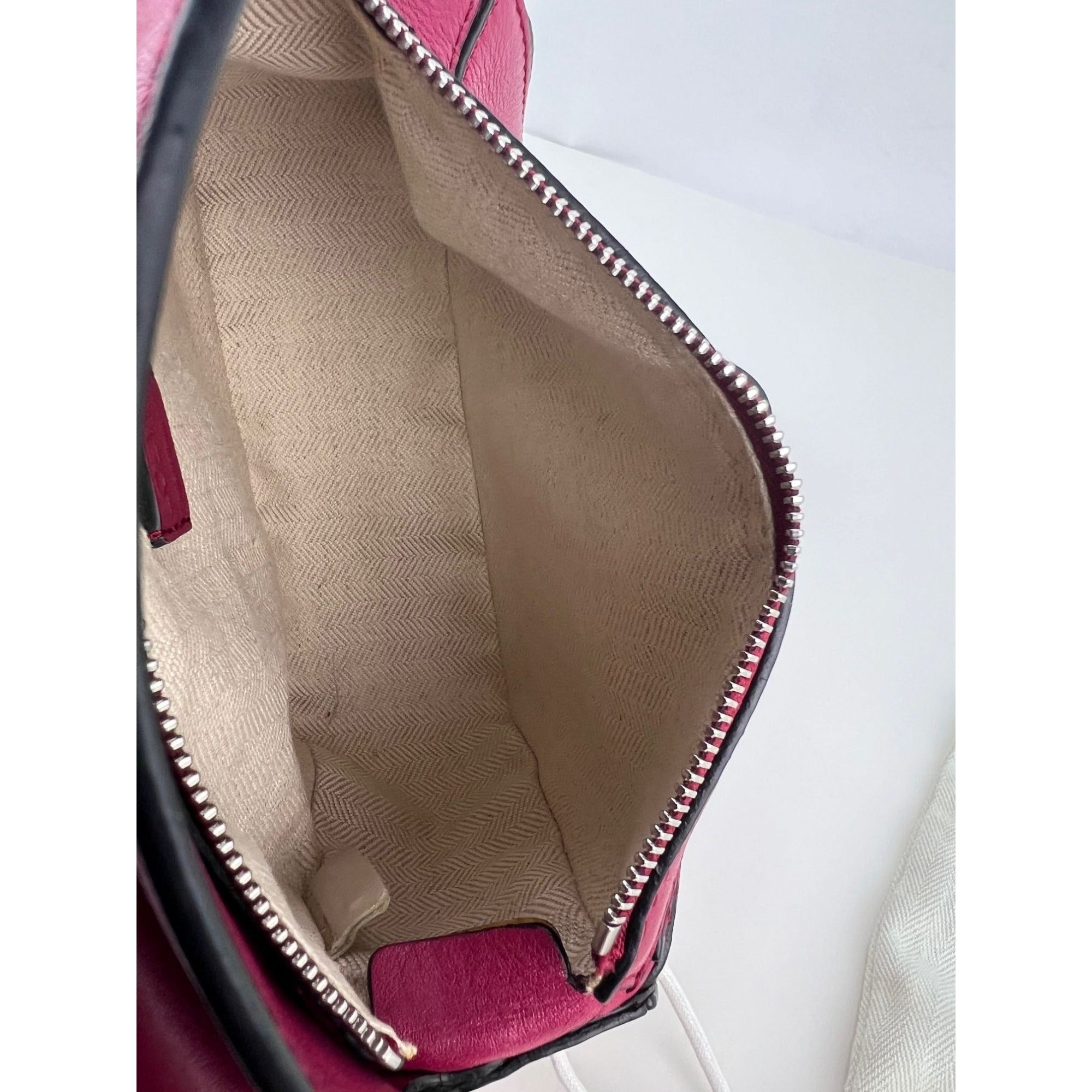 Loewe Calfskin Mini Crimson Puzzle Crossbody Hand Bag - 4