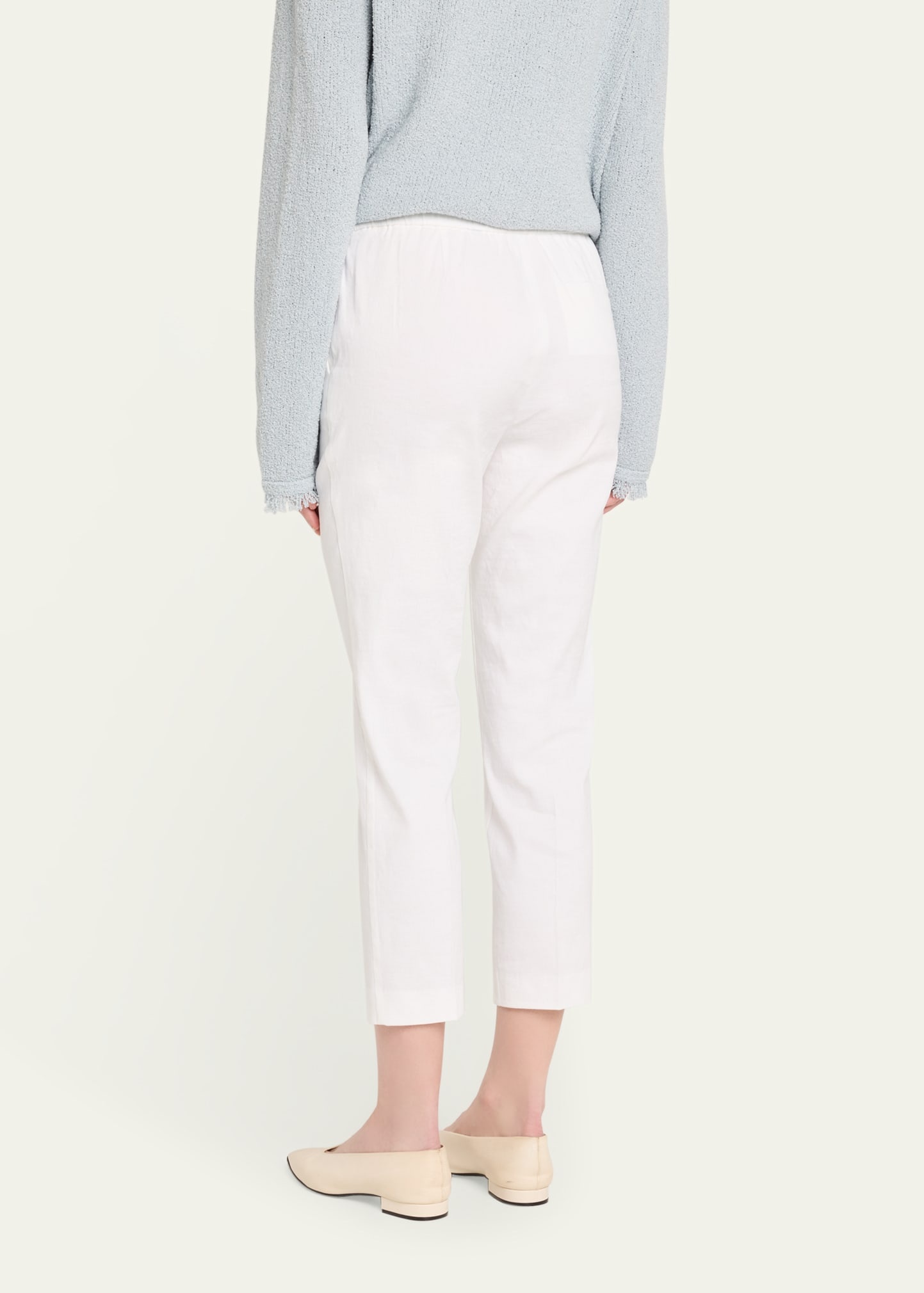 Treeca Cropped Slim Pull-On Pants - 3