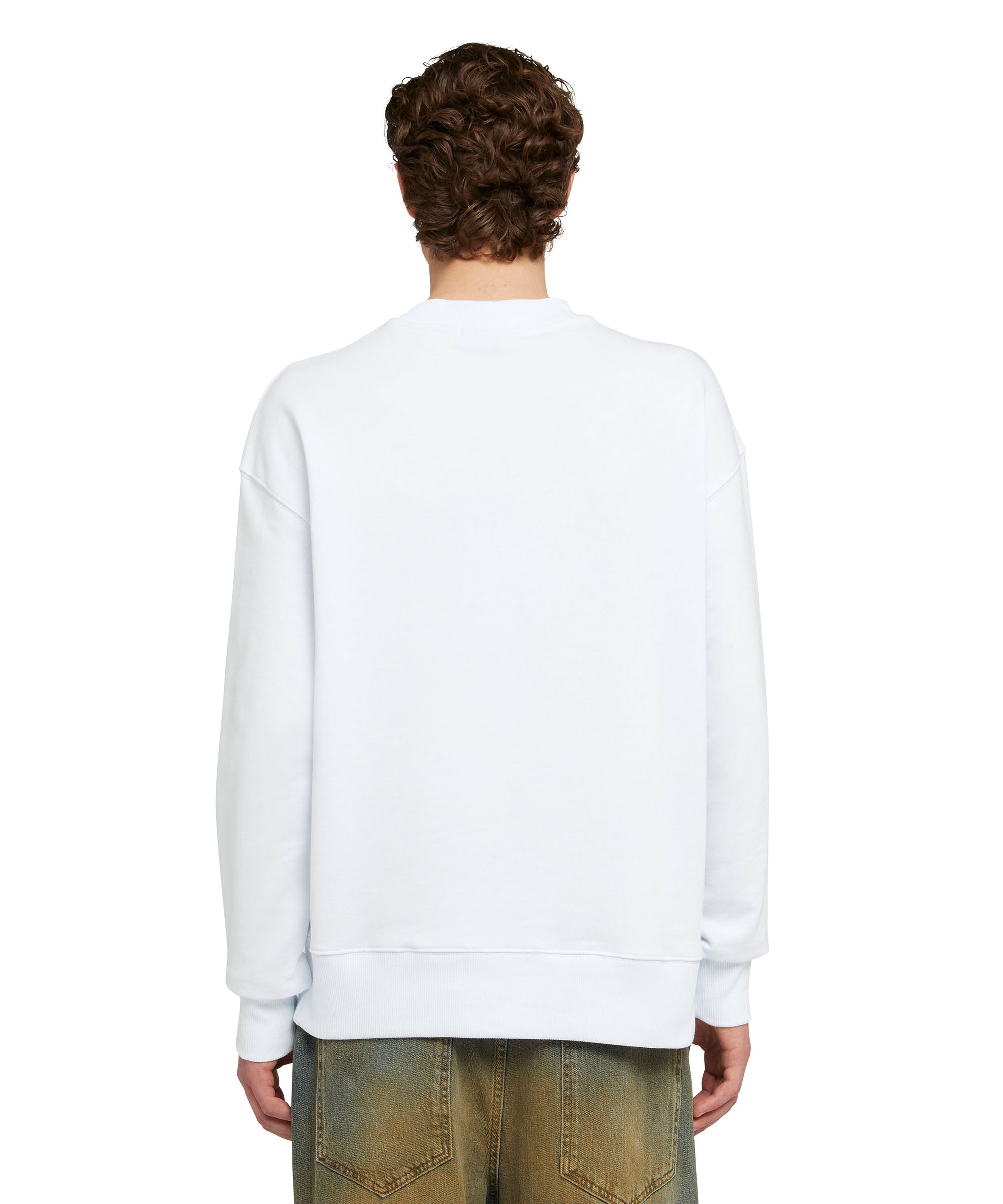 Sweatshirt with brushstroke logo - 3