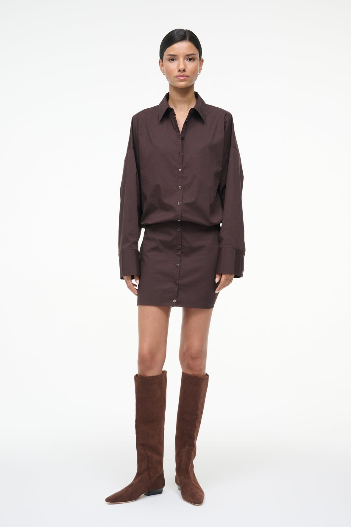 STAUD CYNTHIA DRESS EARTH - 6