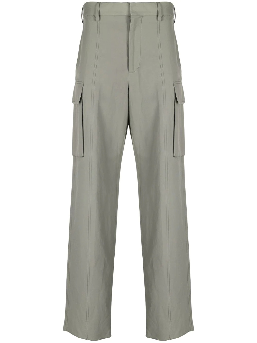 straight-leg cargo trousers - 1