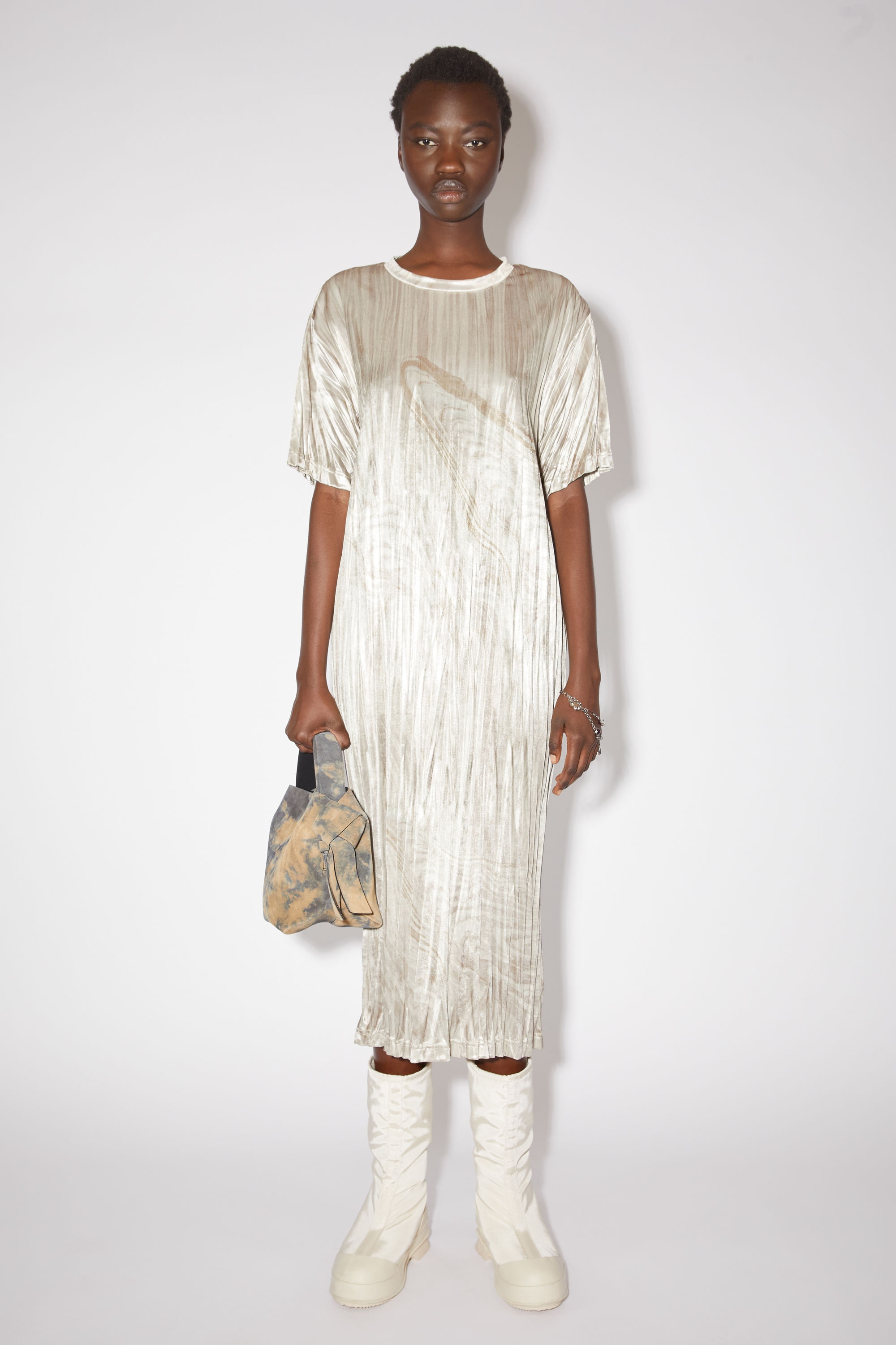 T-shirt dress - Sand Beige/Light Khaki - 2
