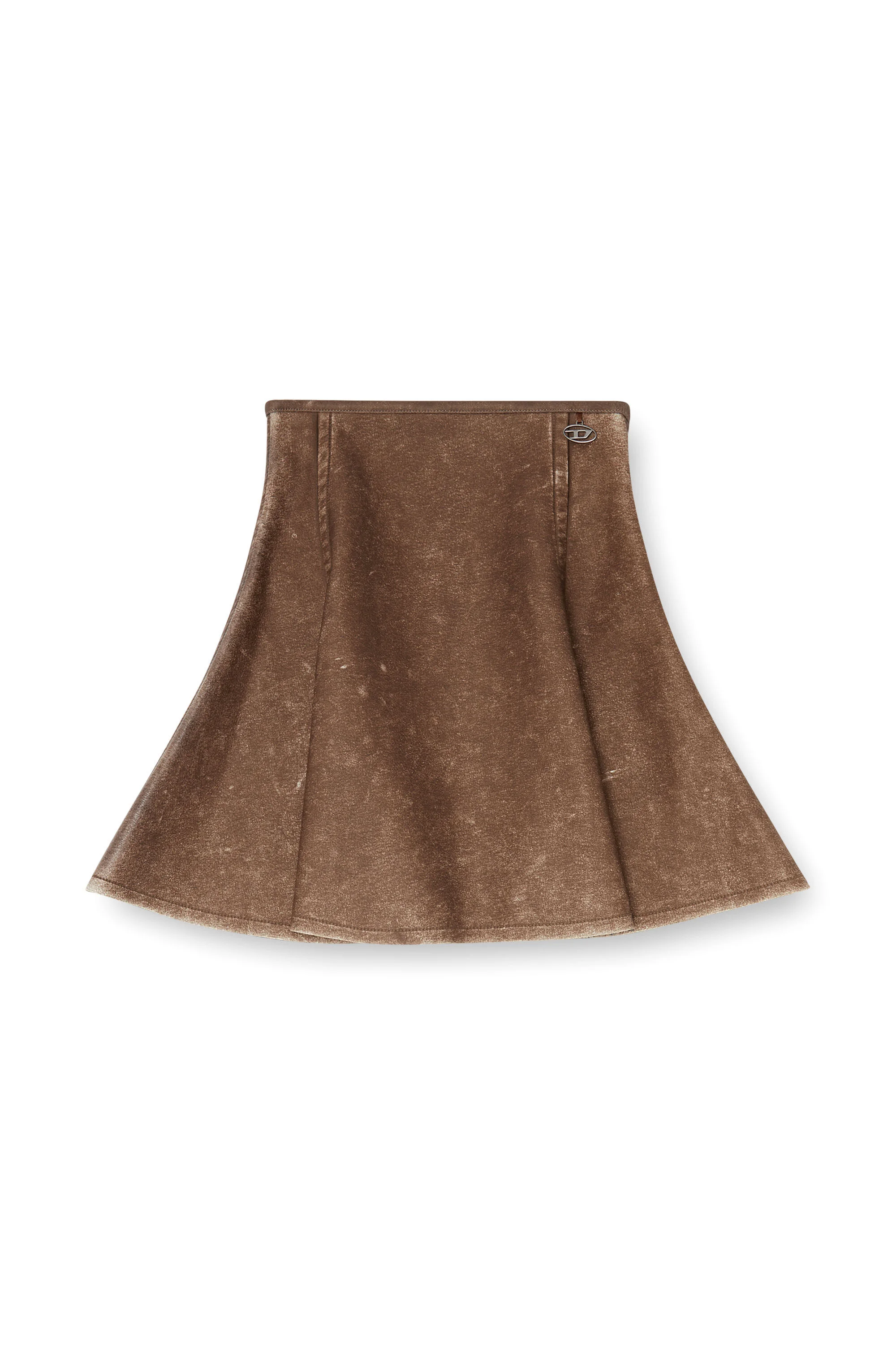 FLARED MINISKIRT IN BONDED MATERIAL - 1