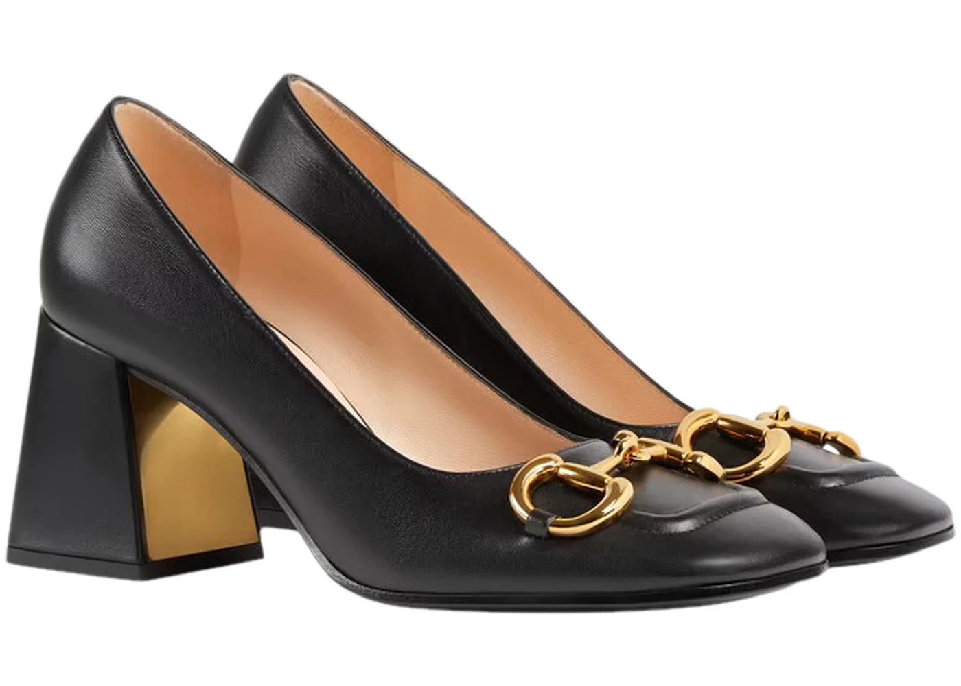 Gucci Horsebit 75mm Pump Black Leather - 2