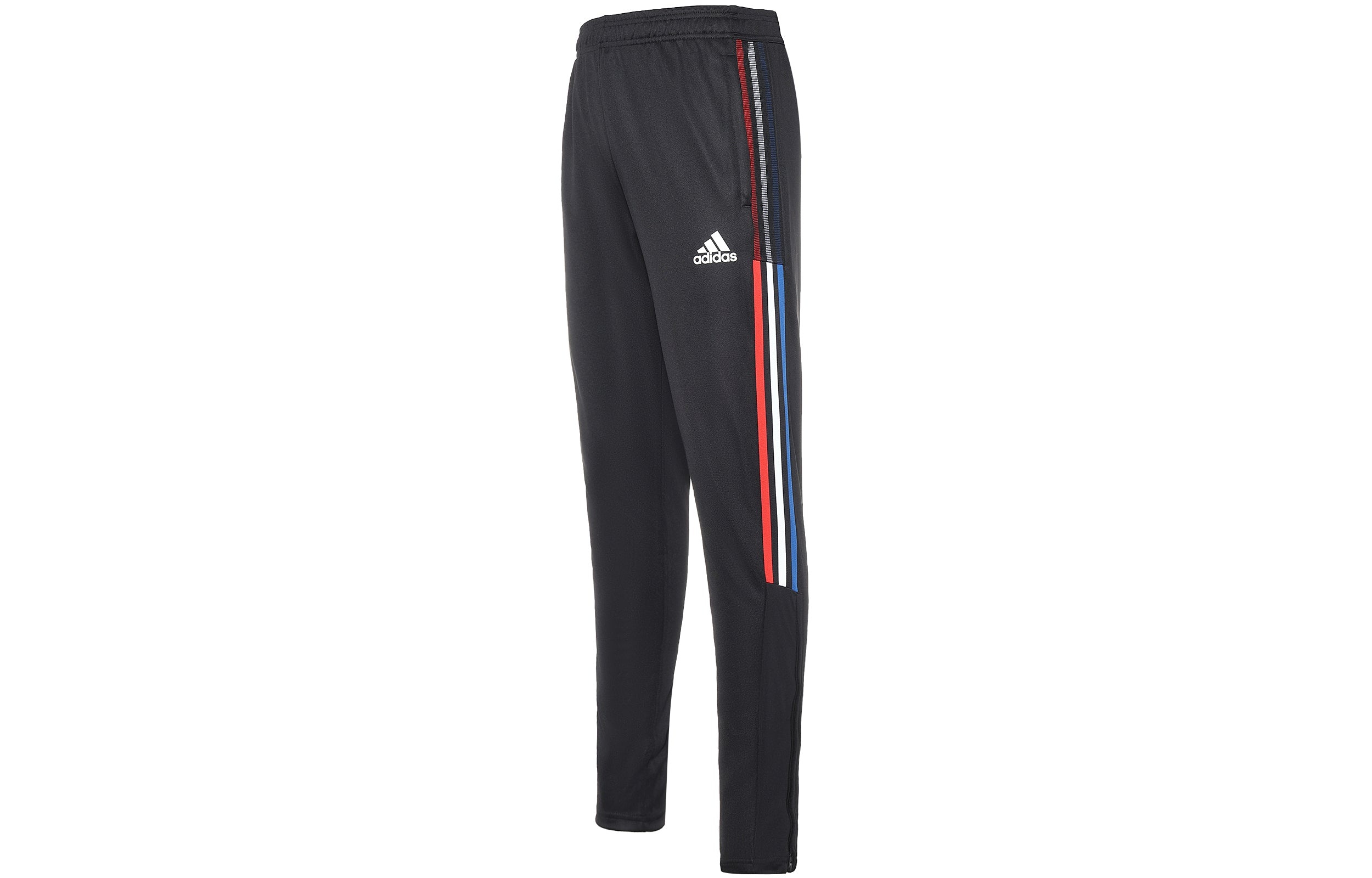 Men's adidas SS22 Solid Color Side Stripe Lacing Sports Pants/Trousers/Joggers Black HB4107 - 2