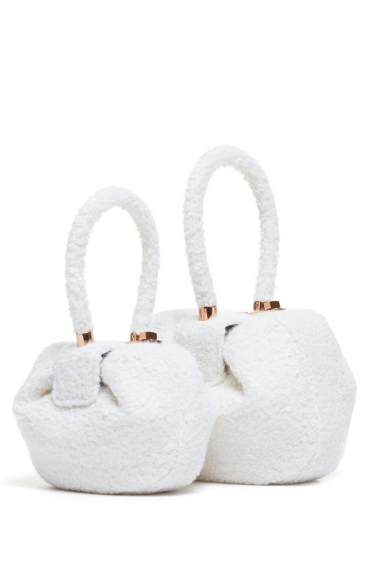 Demi Bag in Ivory Cashmere Boucle - 5