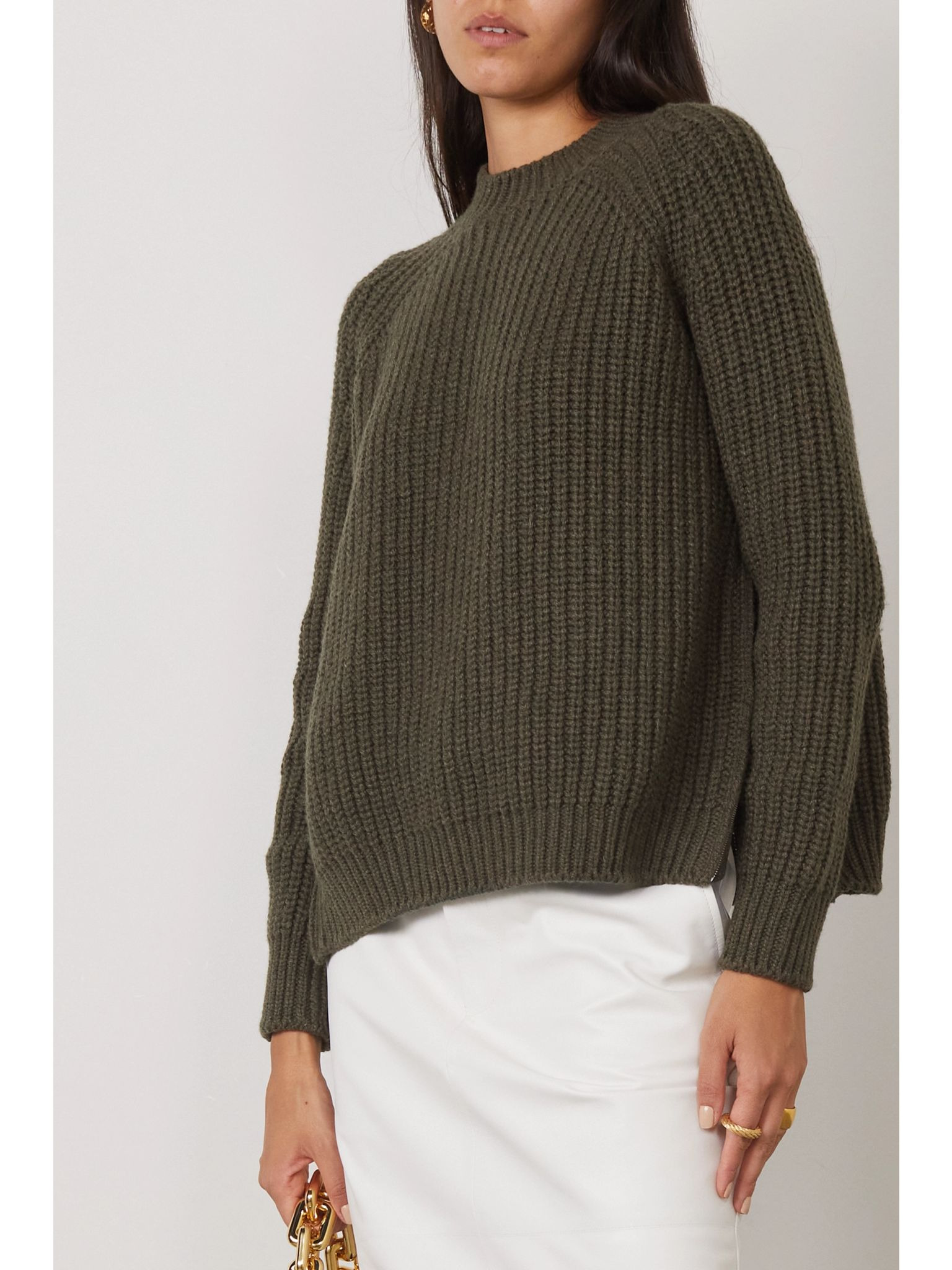 Davenport ribbed cashmere sweater Dark green - 3