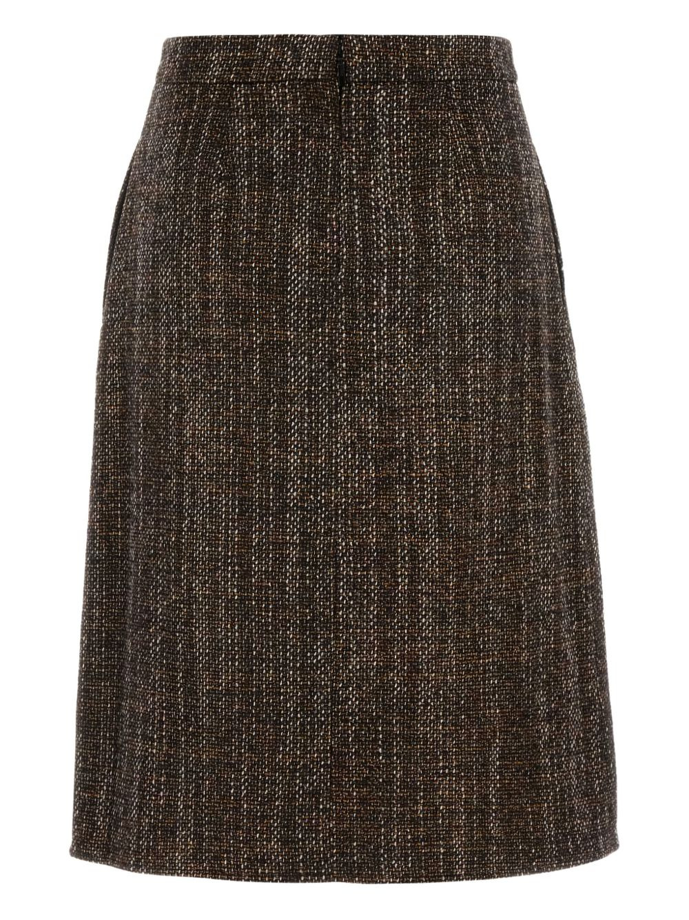 tweed A-line skirt - 2