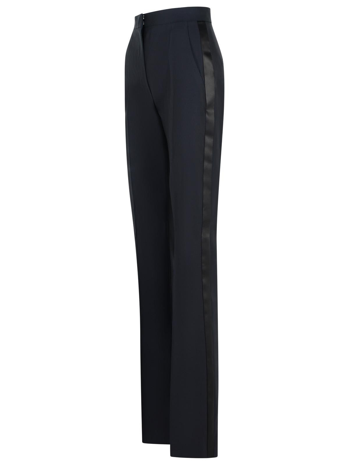 Max Mara 'Delfino' Black Virgin Wool Blend Pants Women - 2