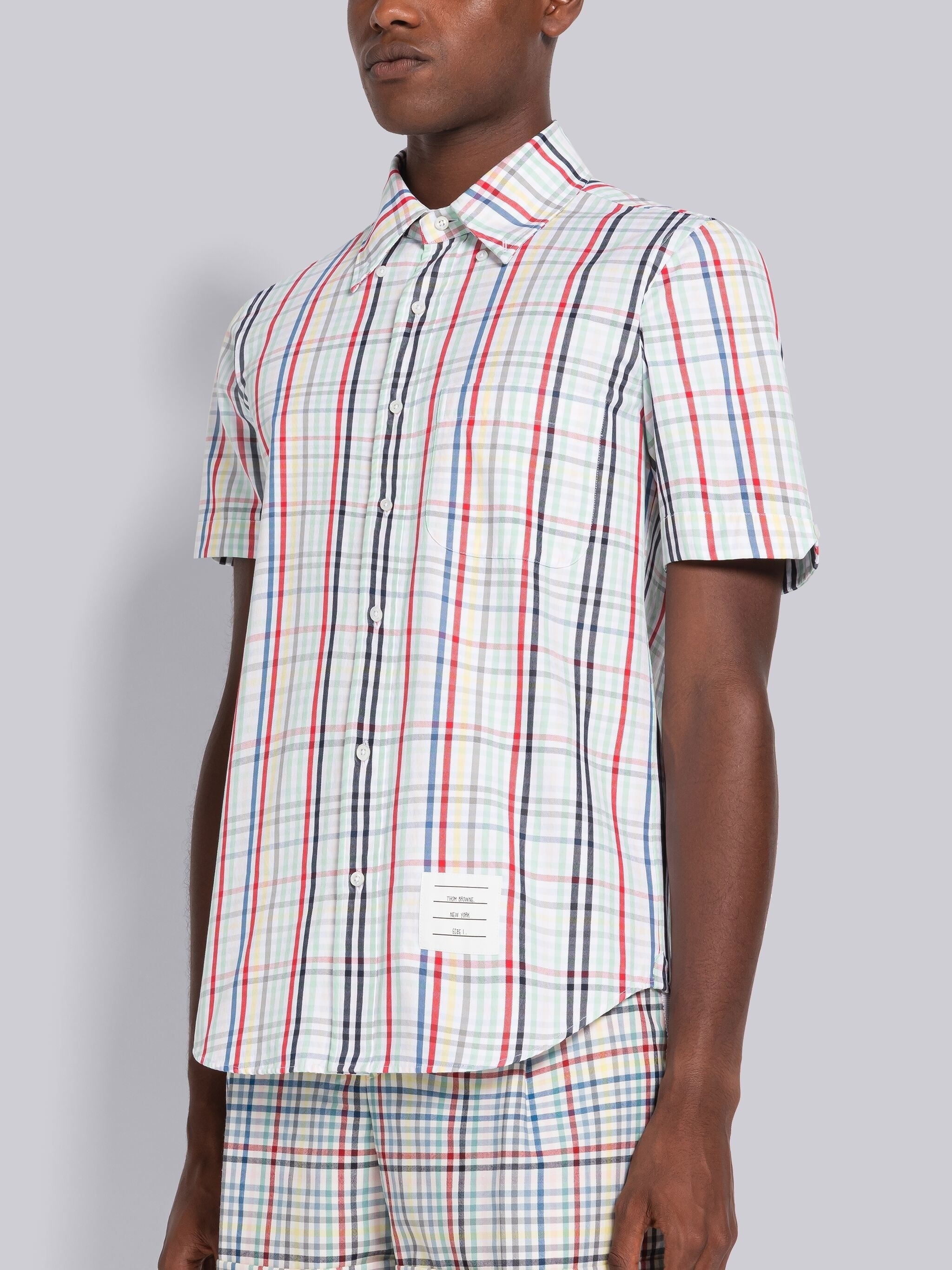 Micro Gingham Oxford Short Sleeve Shirt - 2