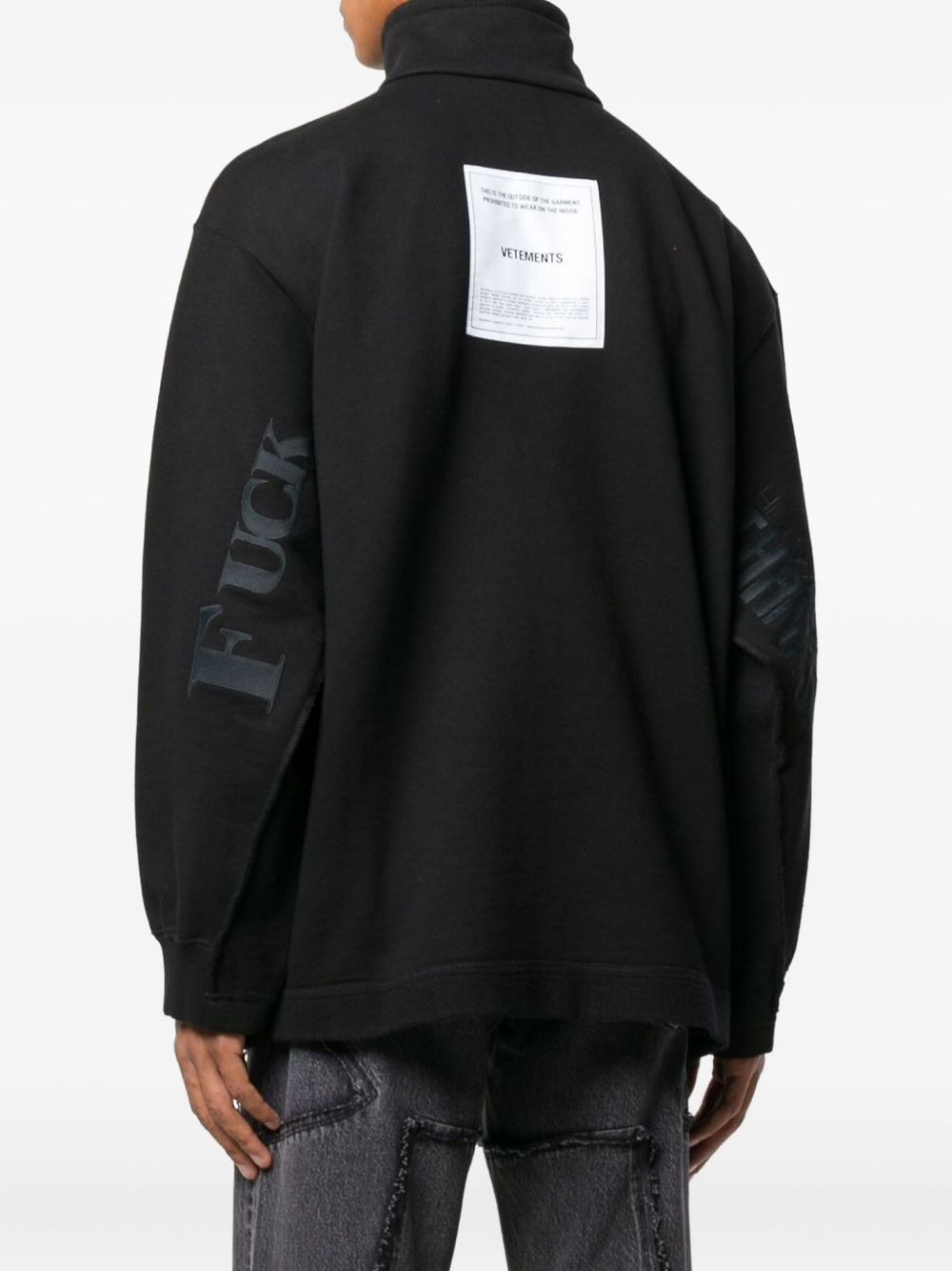 high-neck half-zip sweatshirt - 4