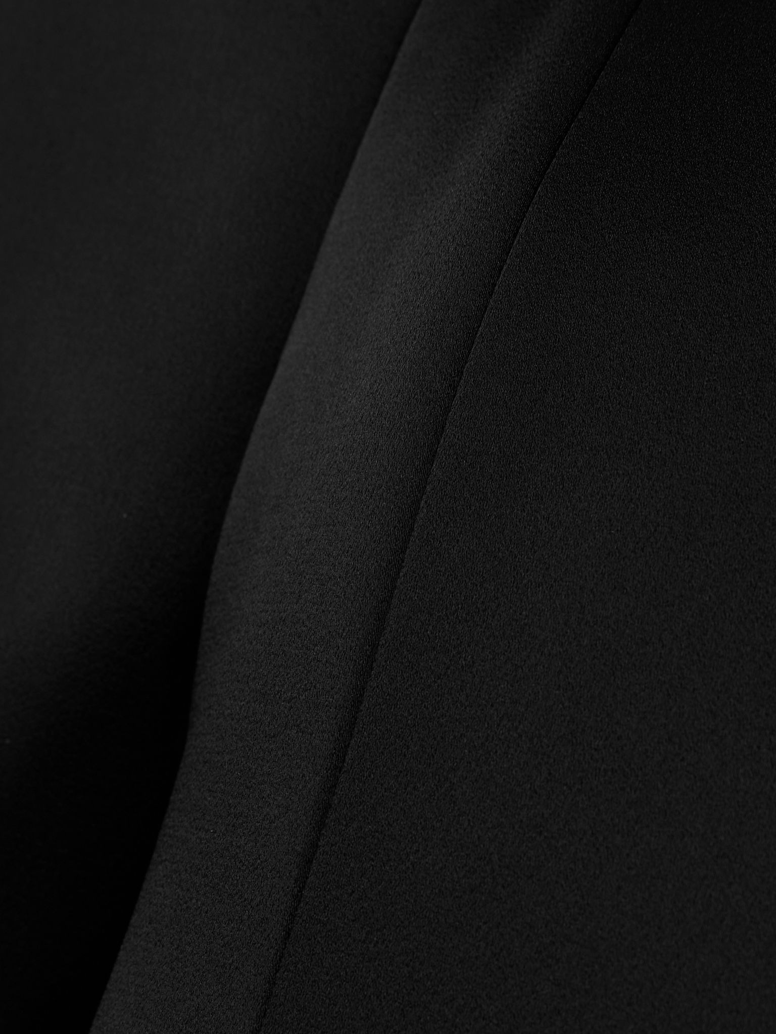 Off-the shoulder stretch-satin mini dress Black - 6