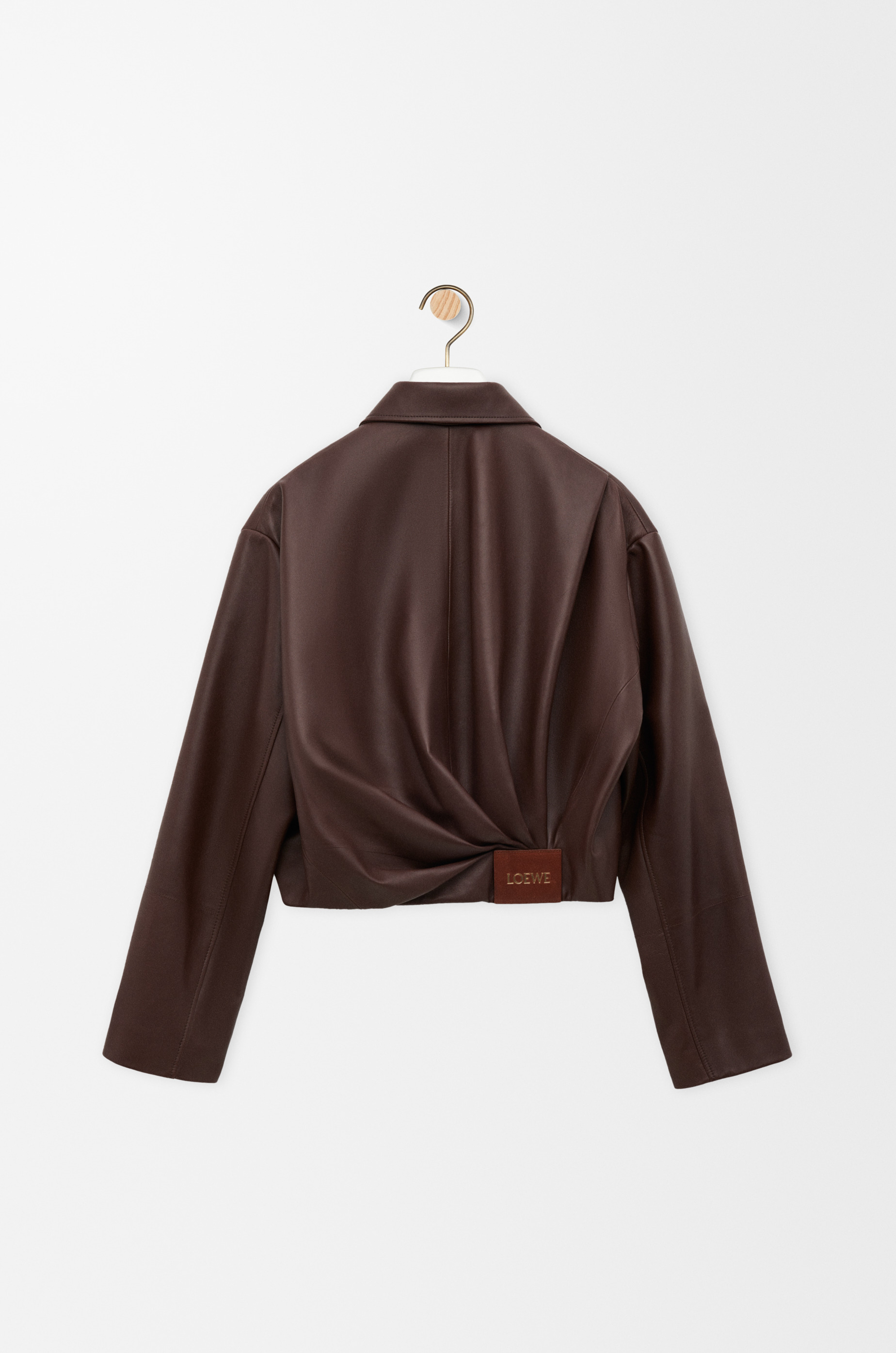 Draped jacket in nappa lambskin - 2