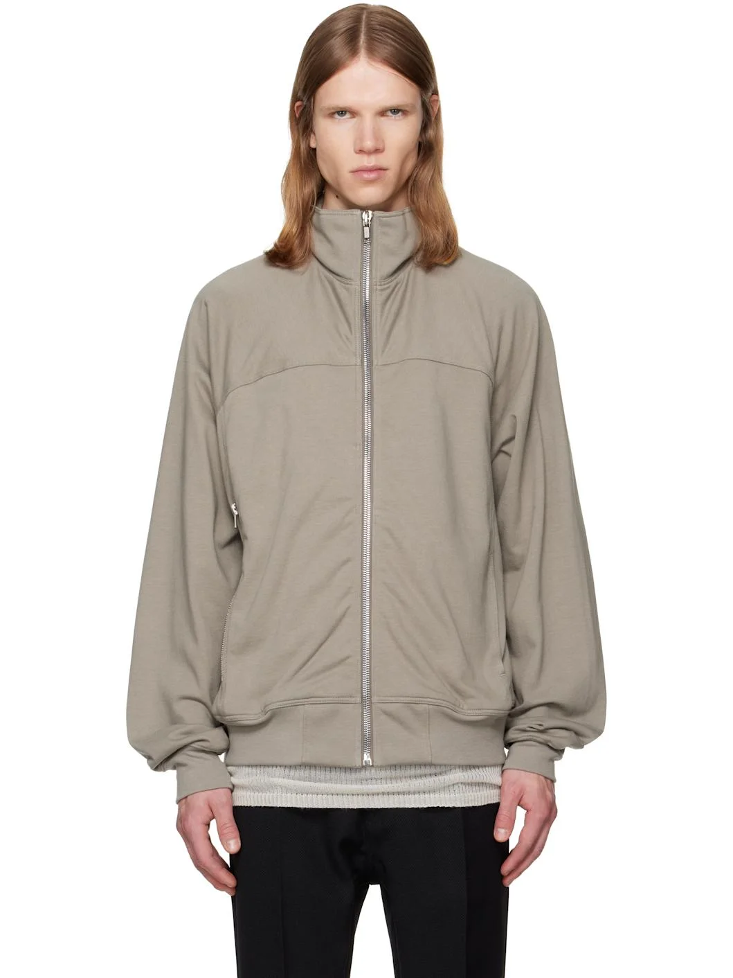 Gray Tower Zipfront Jogger Jacket - 1