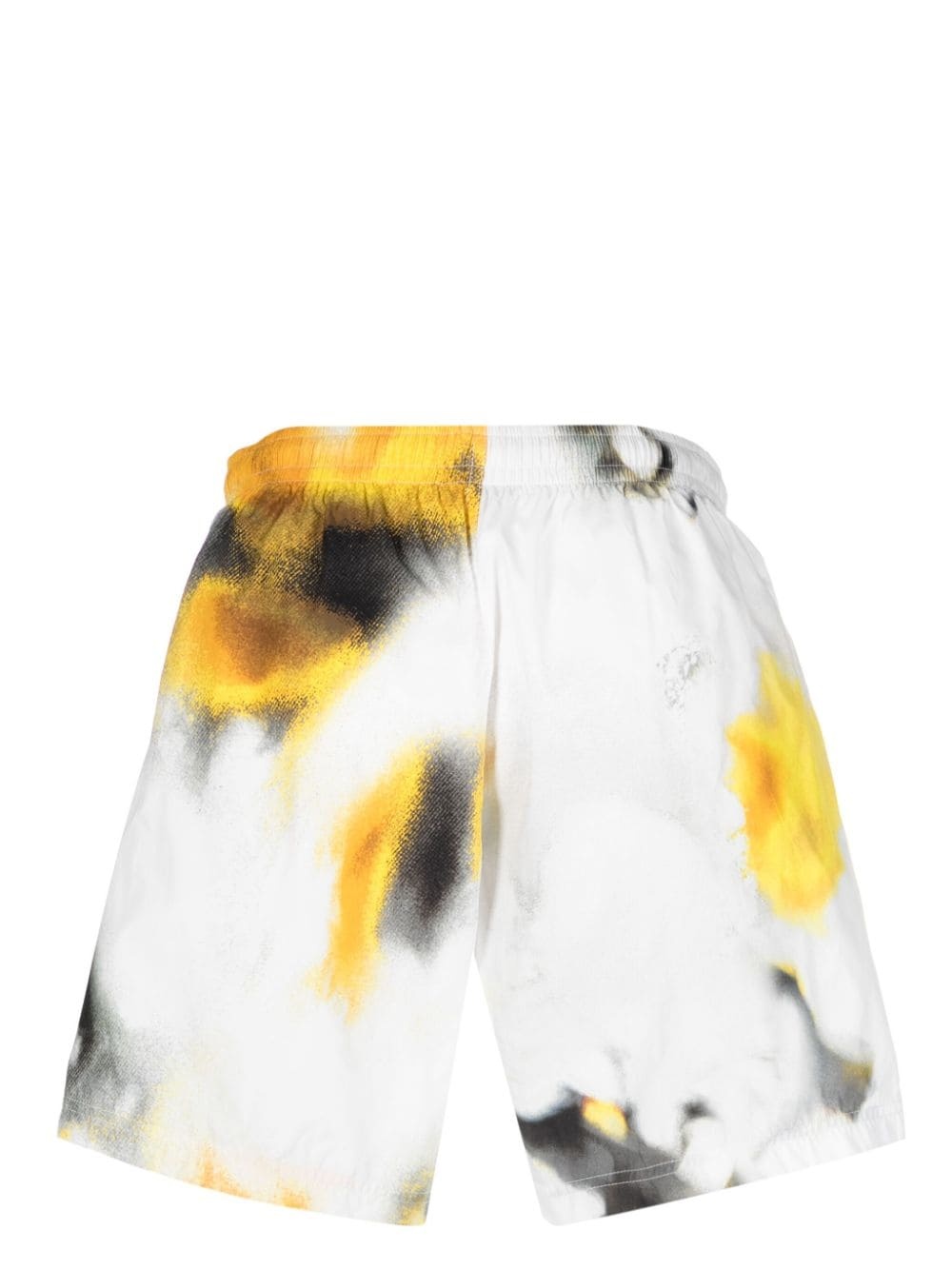 Obscured-flower-print swim shorts - 2