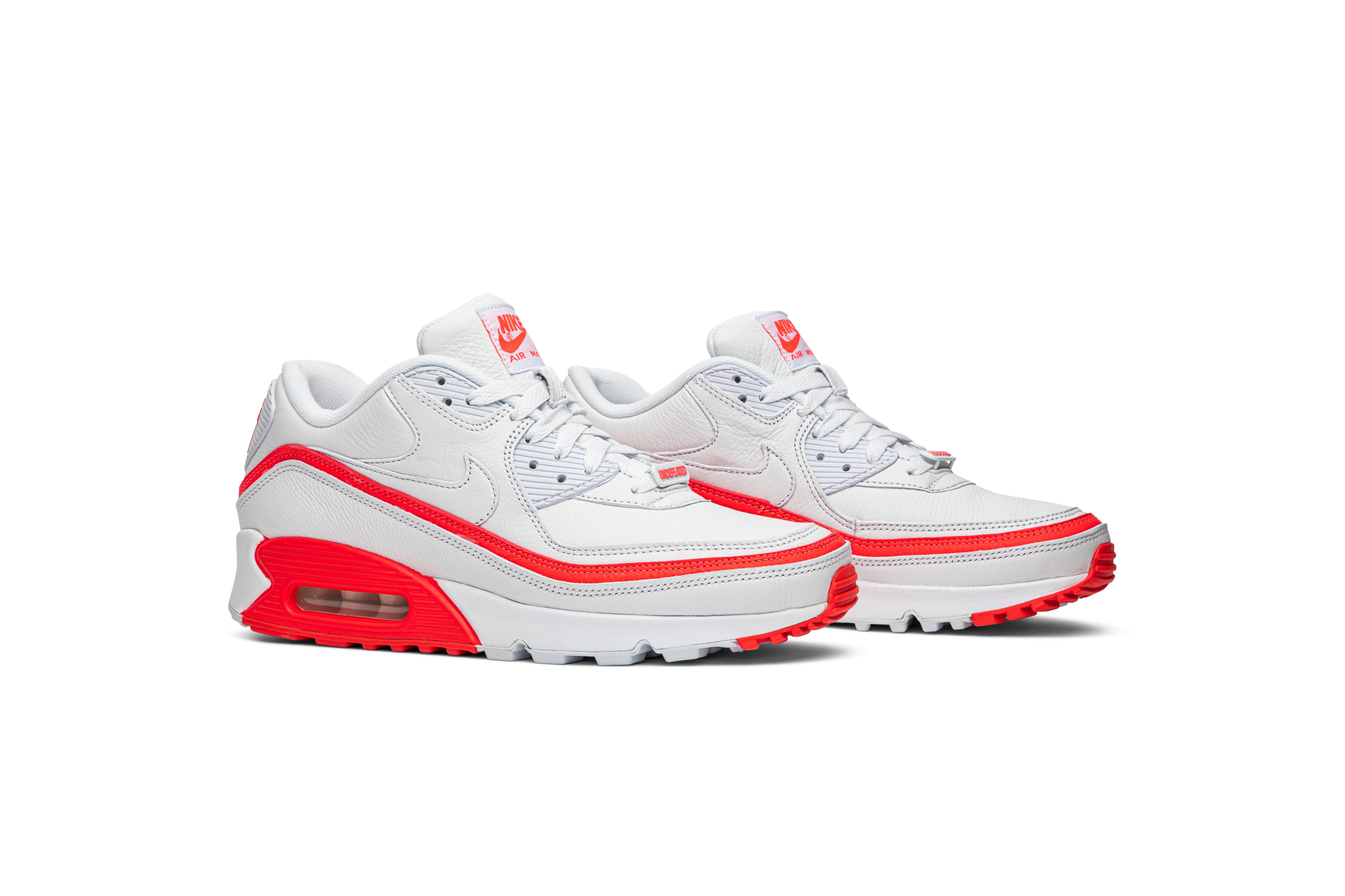 Undefeated x Air Max 90 'White Solar Red' - 8