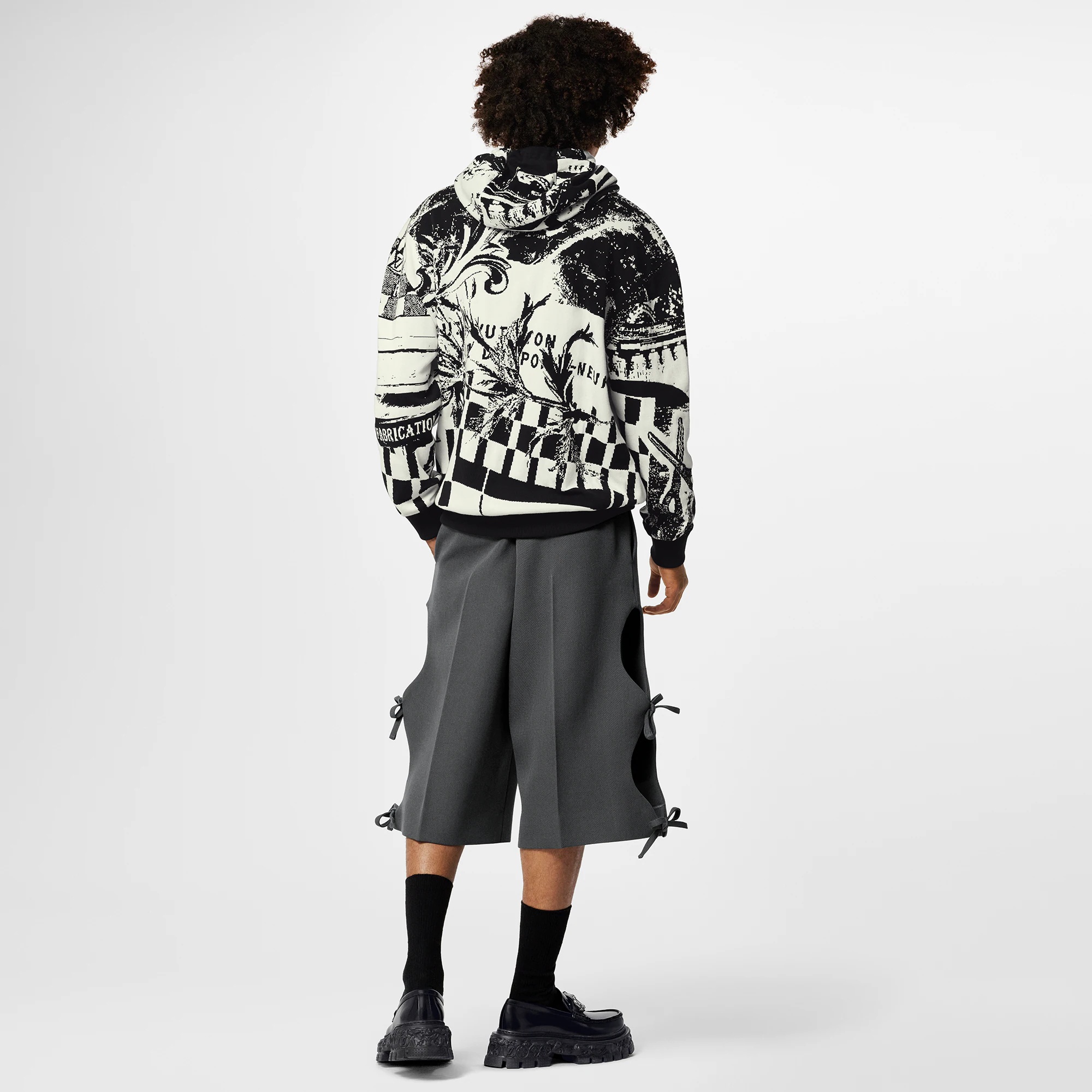 Parisian Collage Jacquard Hoodie - 3