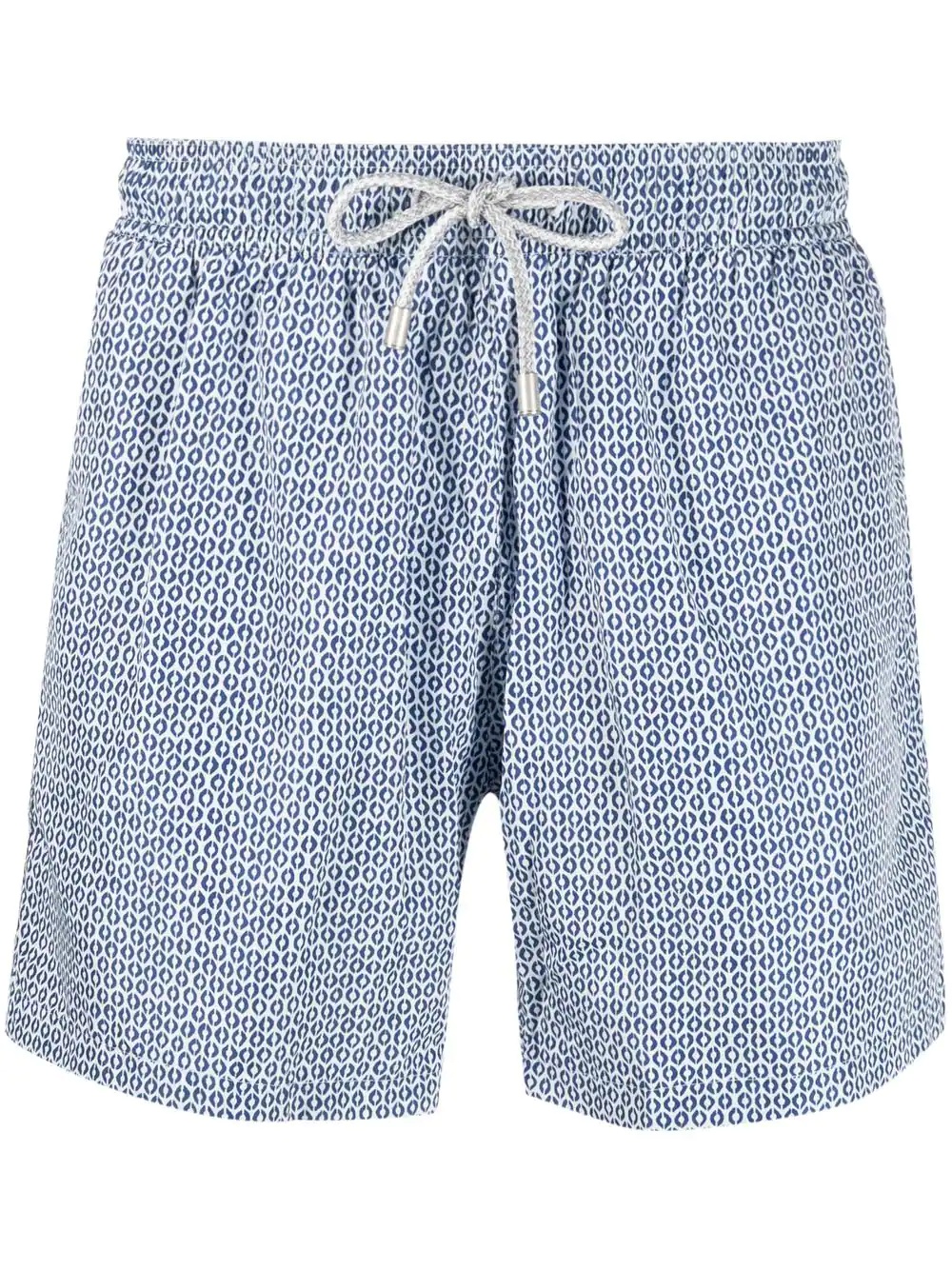 micro-print drawstring swim shorts - 1