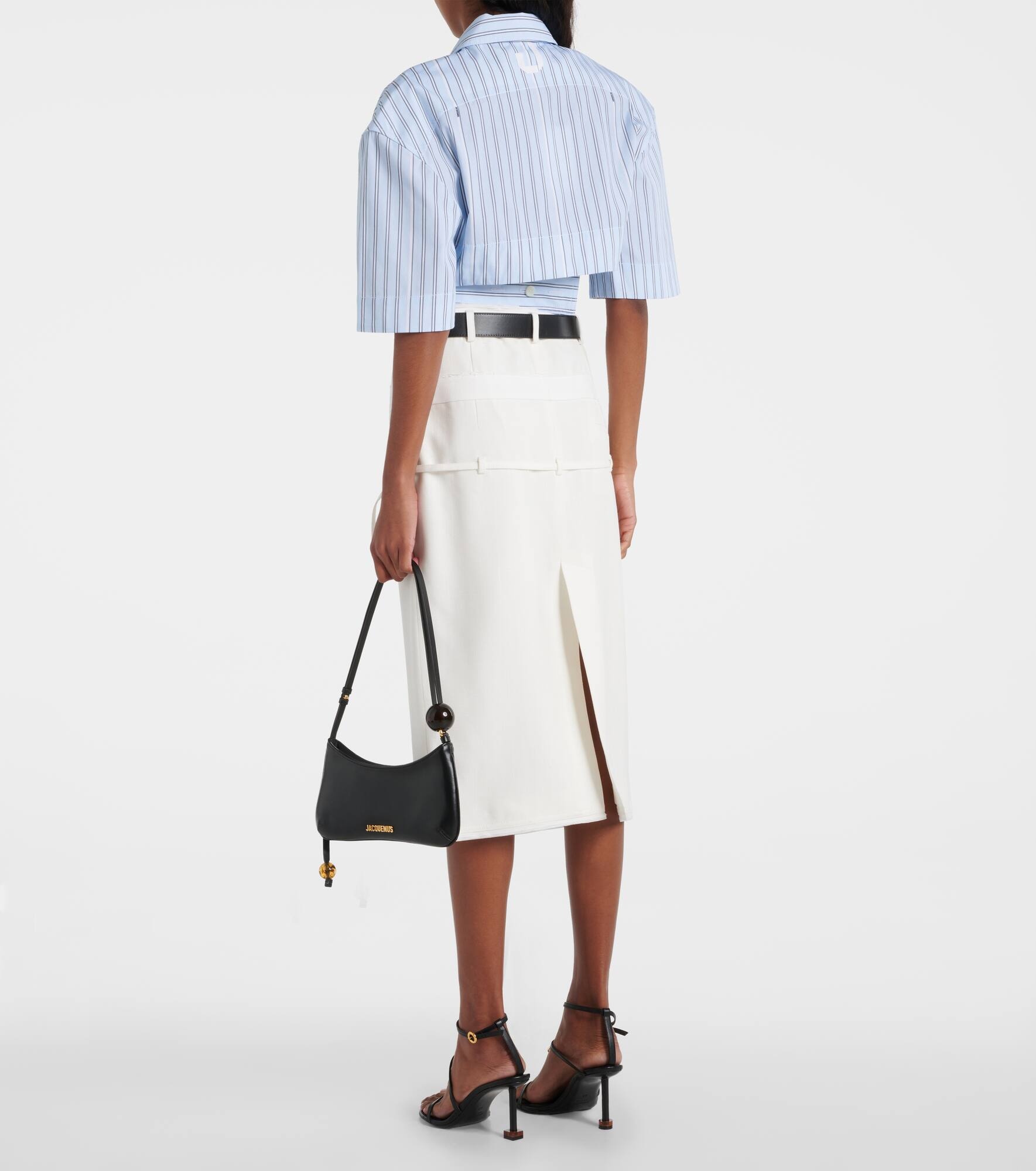 La Chemise Courte Bari striped cotton shirt - 3