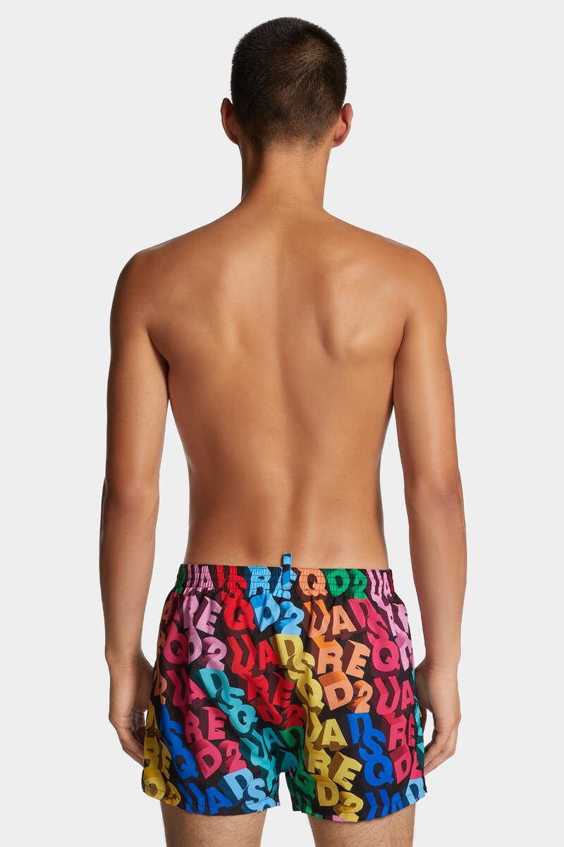 ALLOVER LOGO MIDI SWIM BOXER - 4