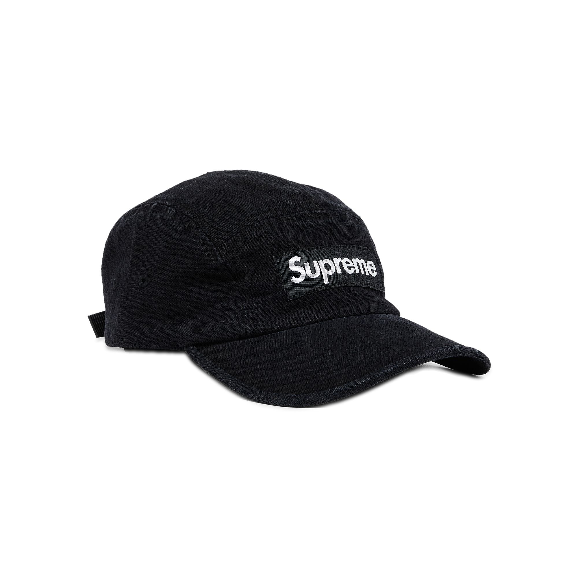 Supreme Washed Canvas Camp Cap 'Black' - 2