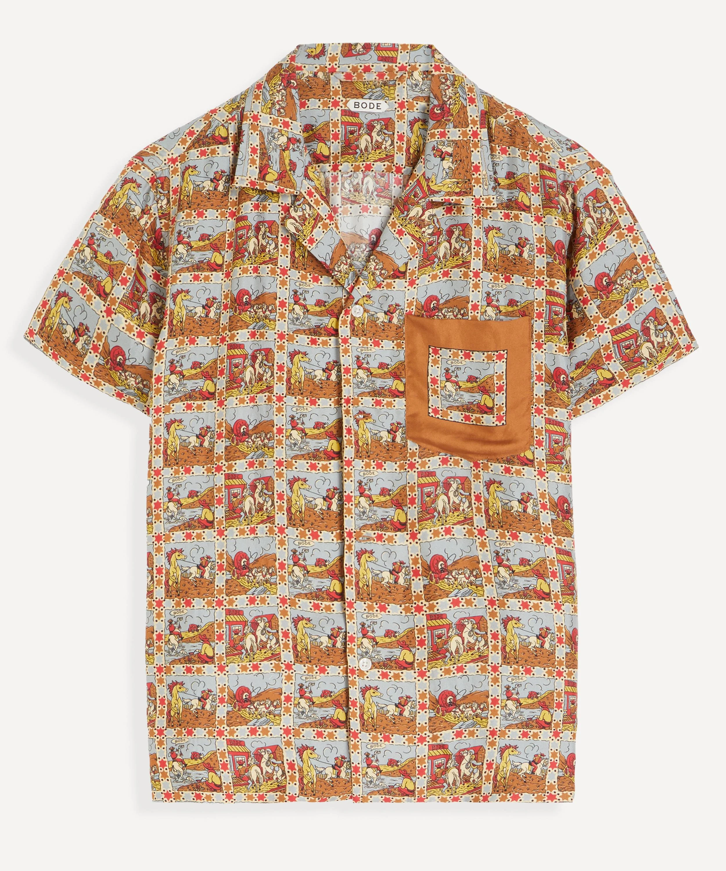 Cowboy Comic Short-Sleeve Shirt - 1
