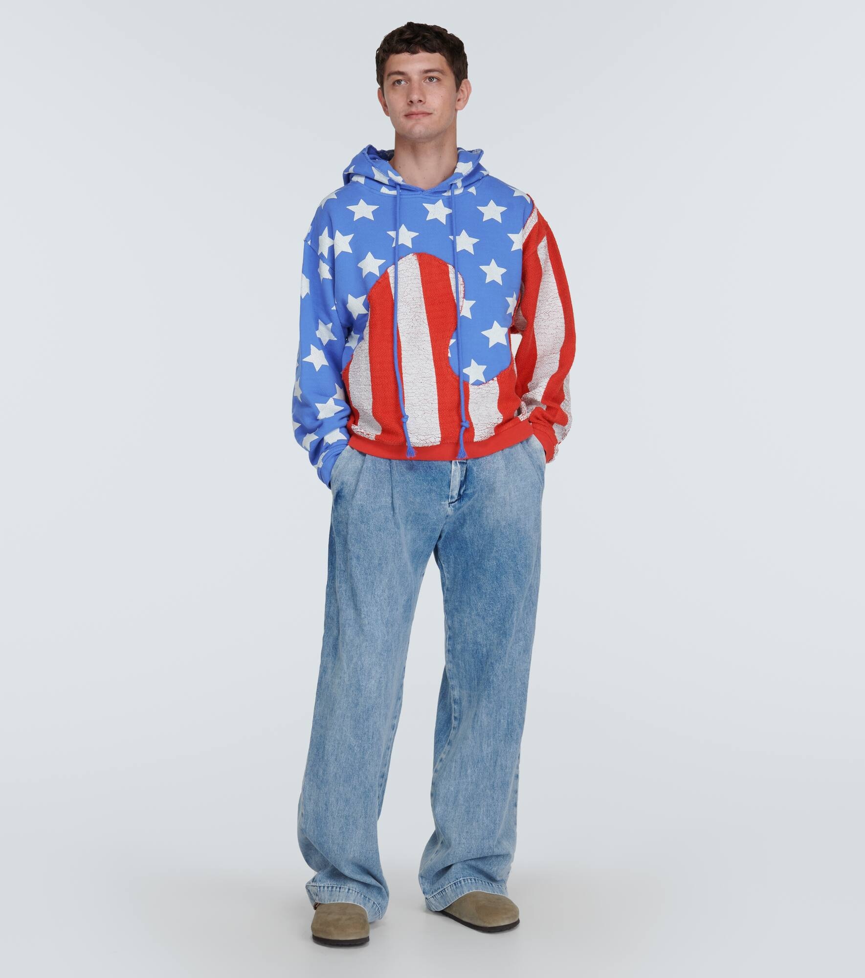 Stars and Stripes cotton hoodie - 2