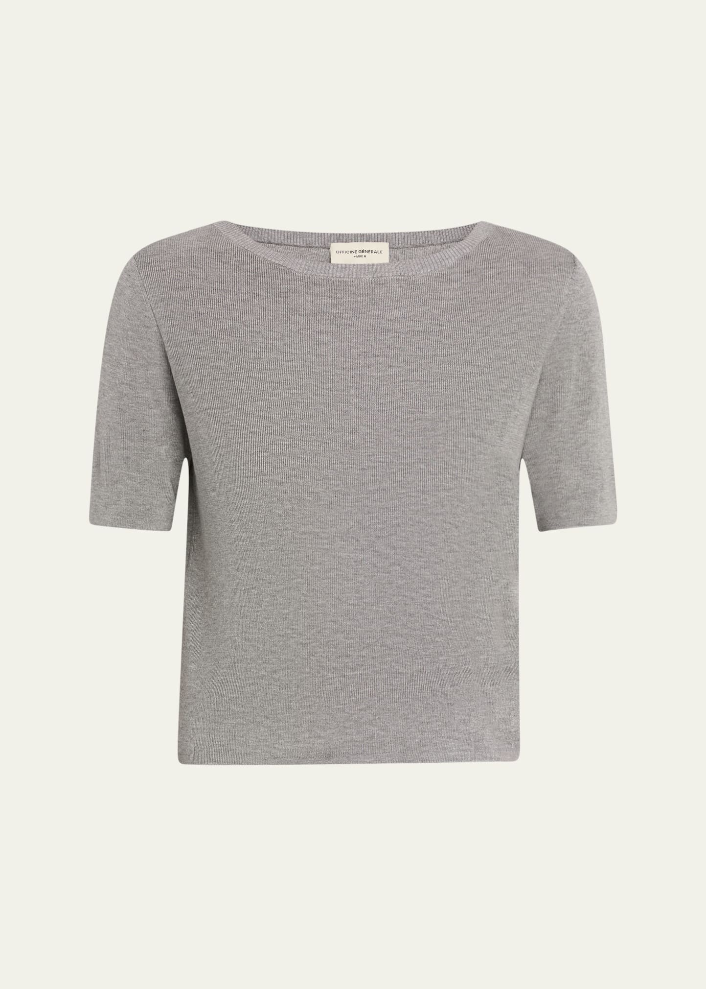 Edmee Ribbed Tee - 1