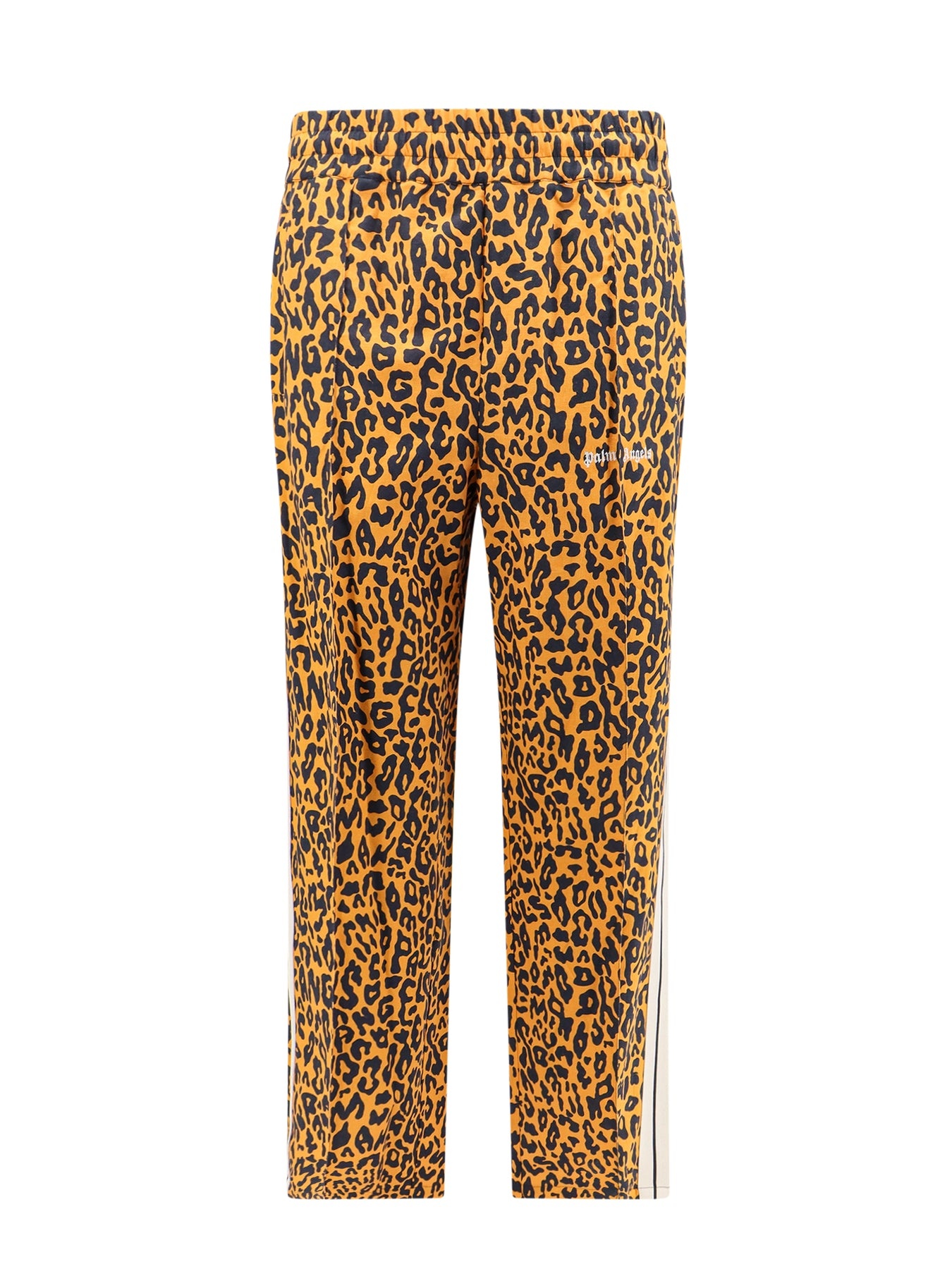 Linen and cotton trouser with animalier print - 1