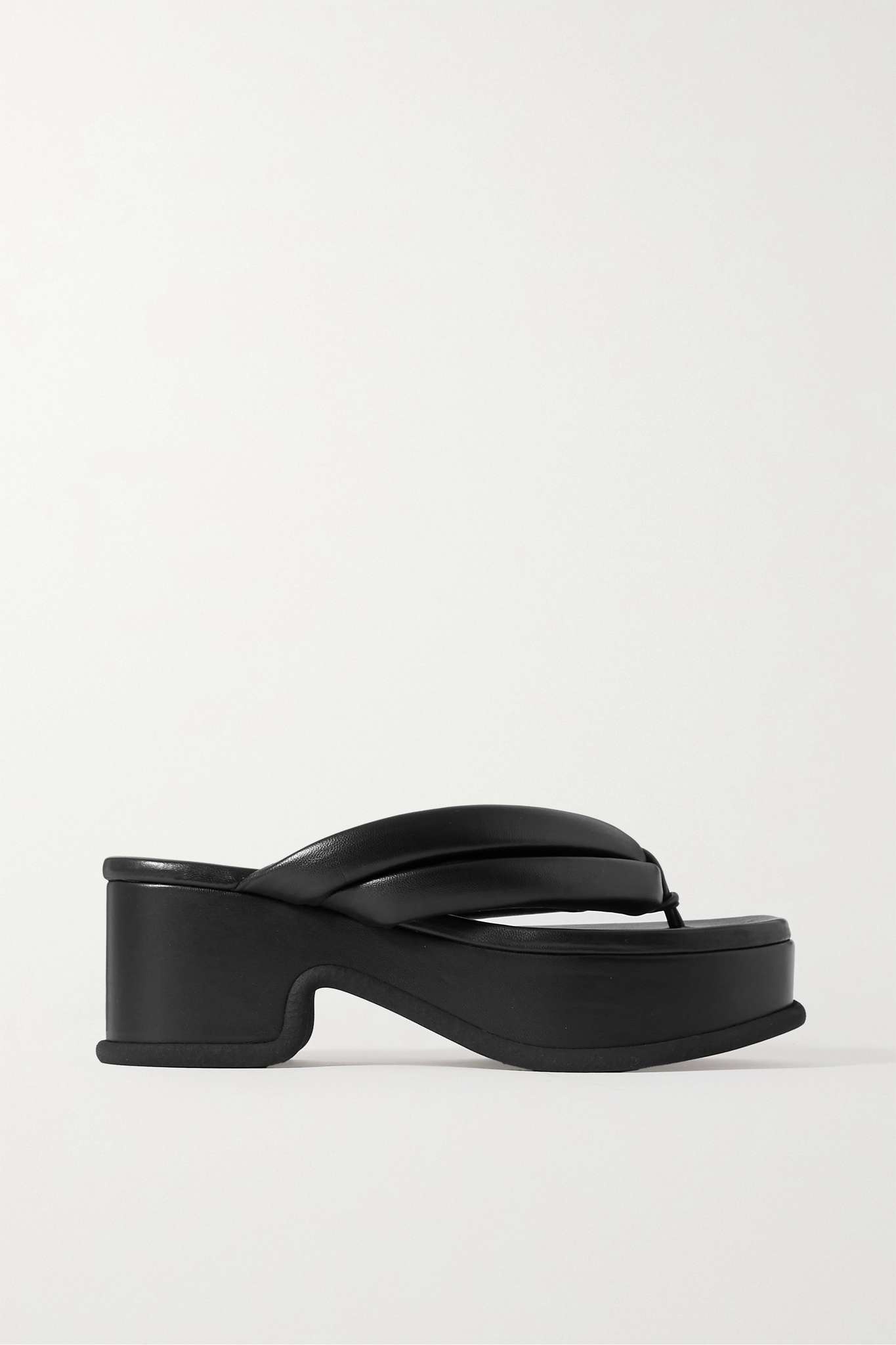 Leather platform sandals - 1