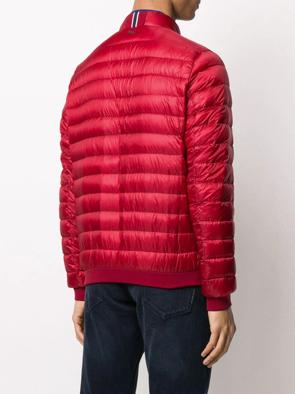 high-neck quilted down jacket - 4