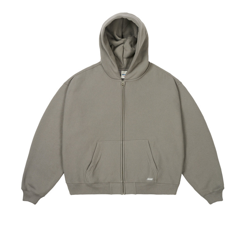 UNISEX ZIP HOOD CHARCOAL - 1