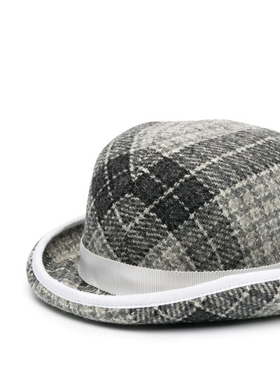 Thom Browne checked bucket hat outlook