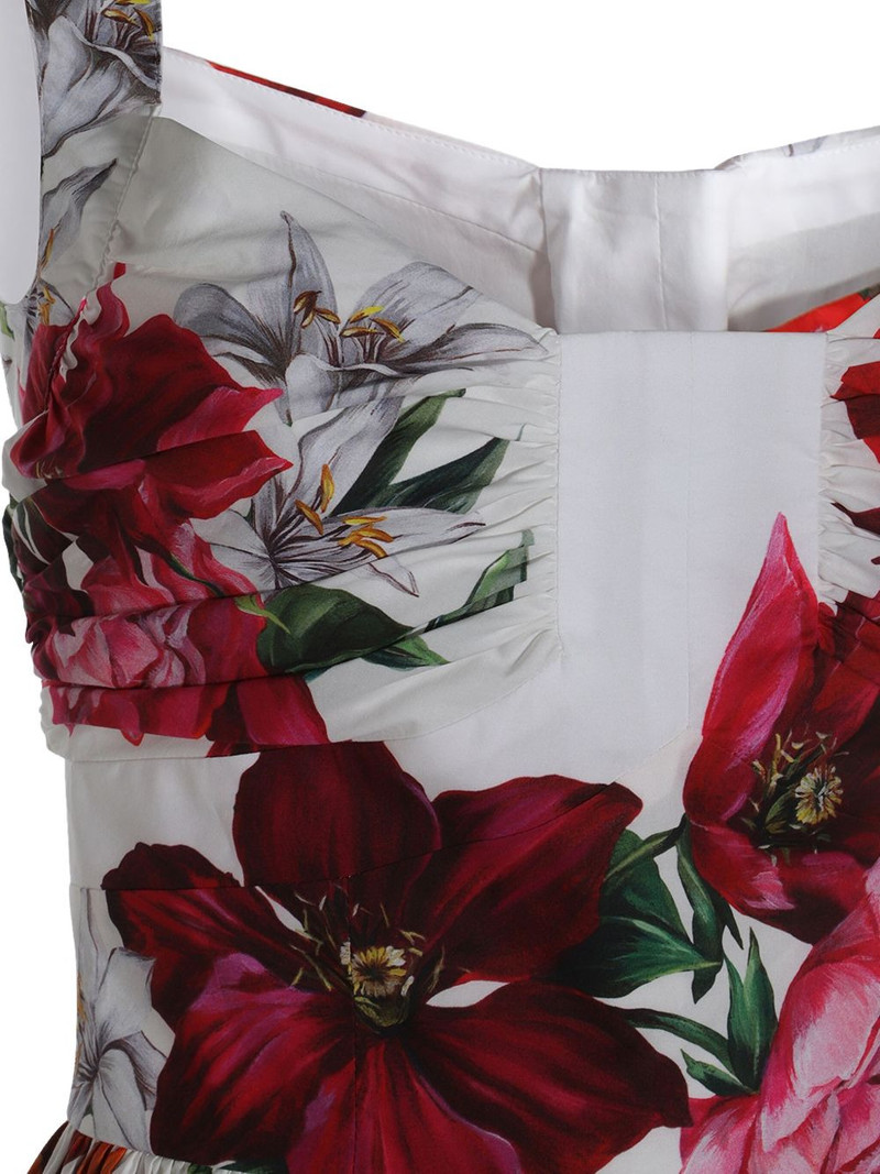 Dolce & Gabbana floral-print gathered dress outlook