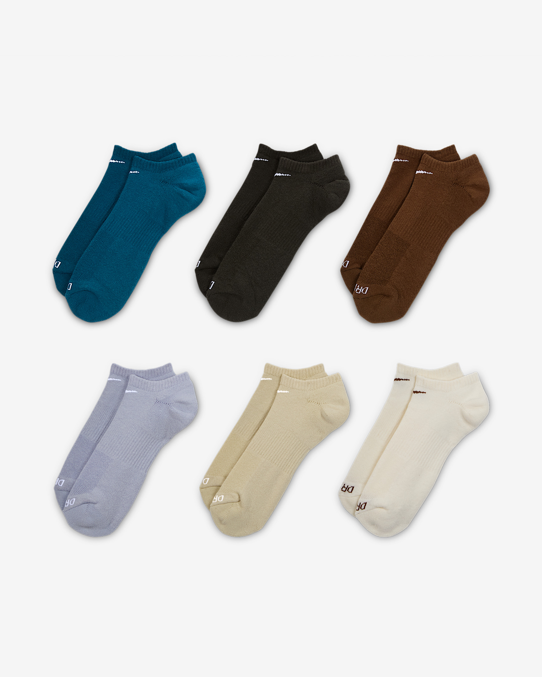 Nike Everyday Plus Cushioned Training No-Show Socks (6 Pairs) - 2