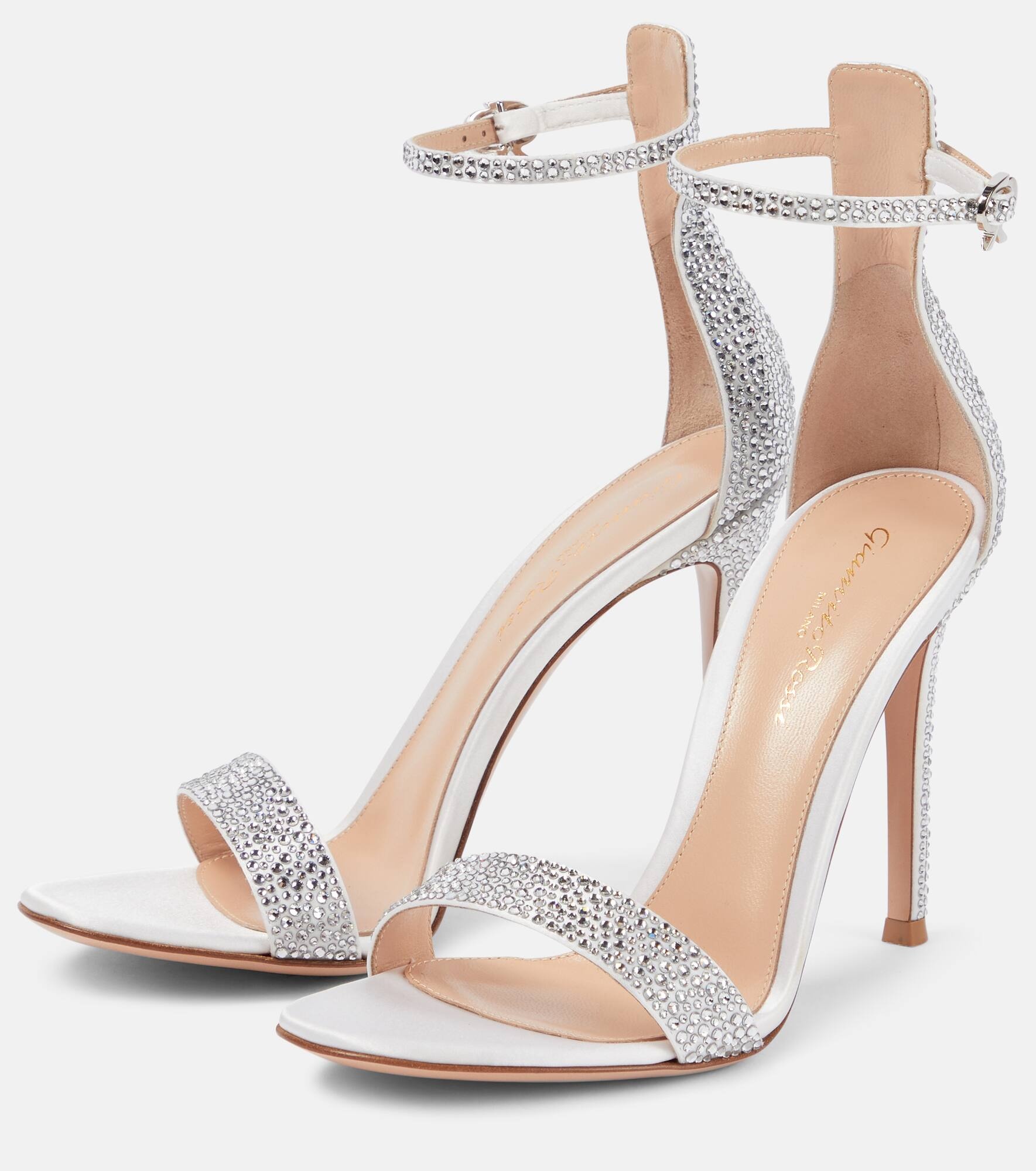 Bridal Glam satin sandals - 5