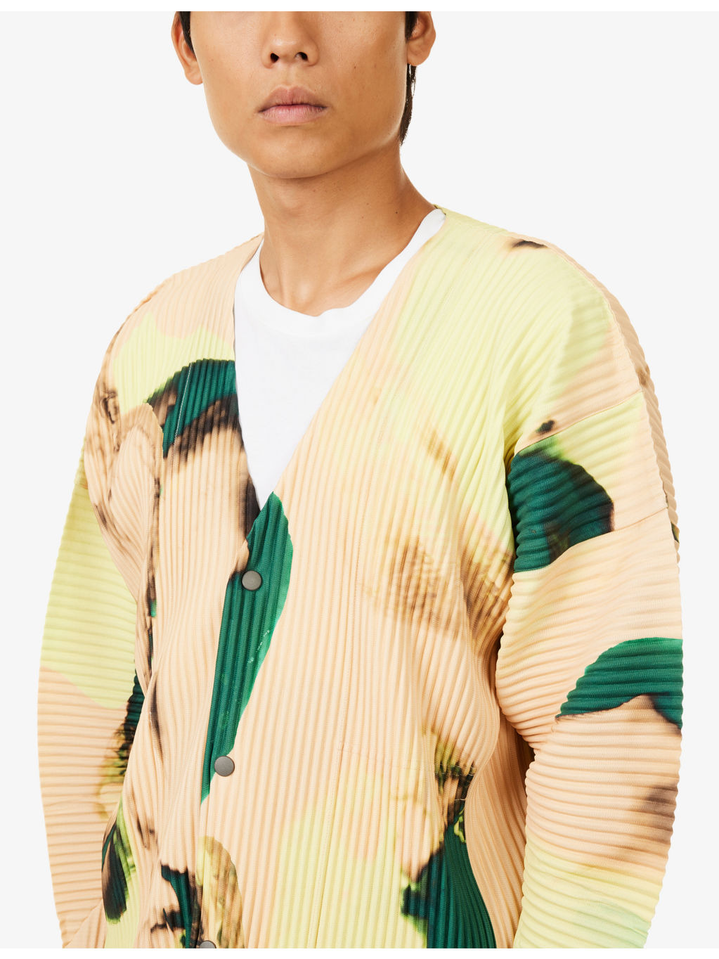 Agate Graphic-Pattern Woven Cardigan - 5