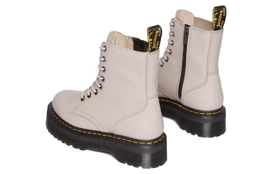 (WMNS) Dr.Martens Jadon III Pisa Leather Platform Boots 'Vintage Taupe' 31159348 - 3