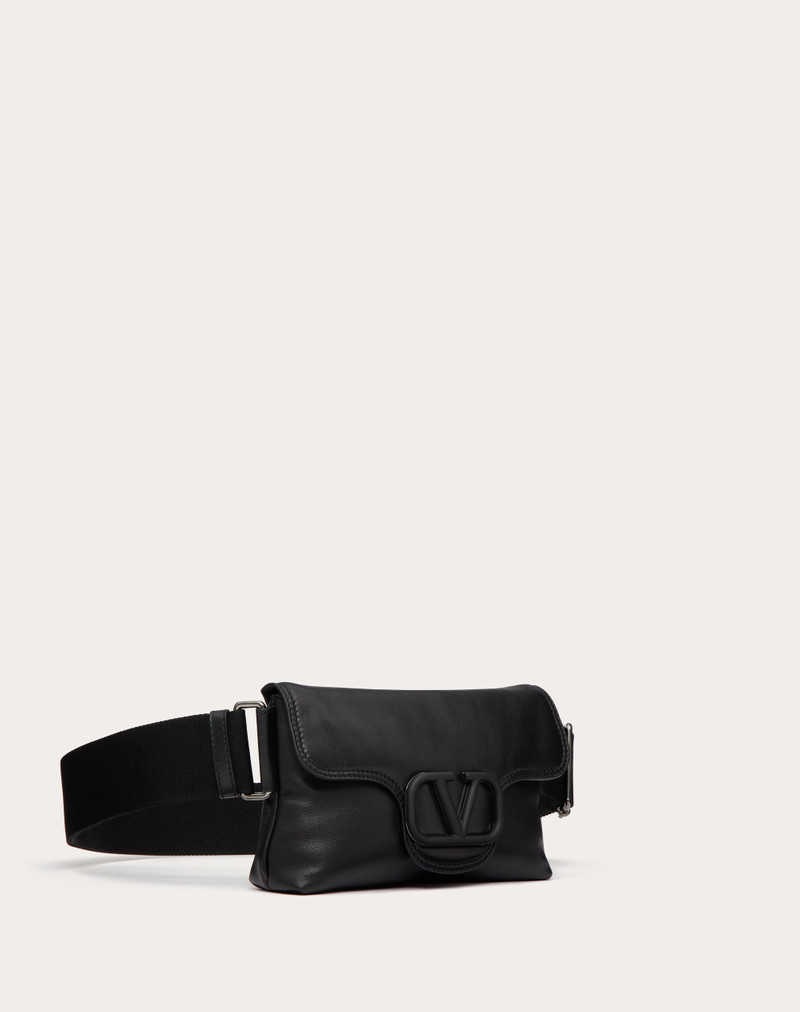 VALENTINO GARAVANI NOIR NAPPA LEATHER SHOULDER BAG 3